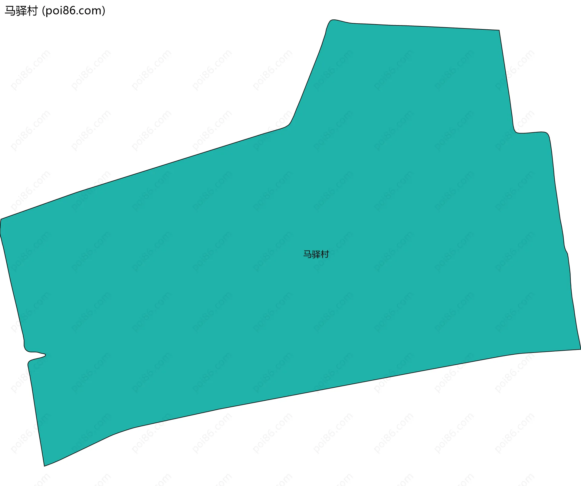 马驿村边界地图