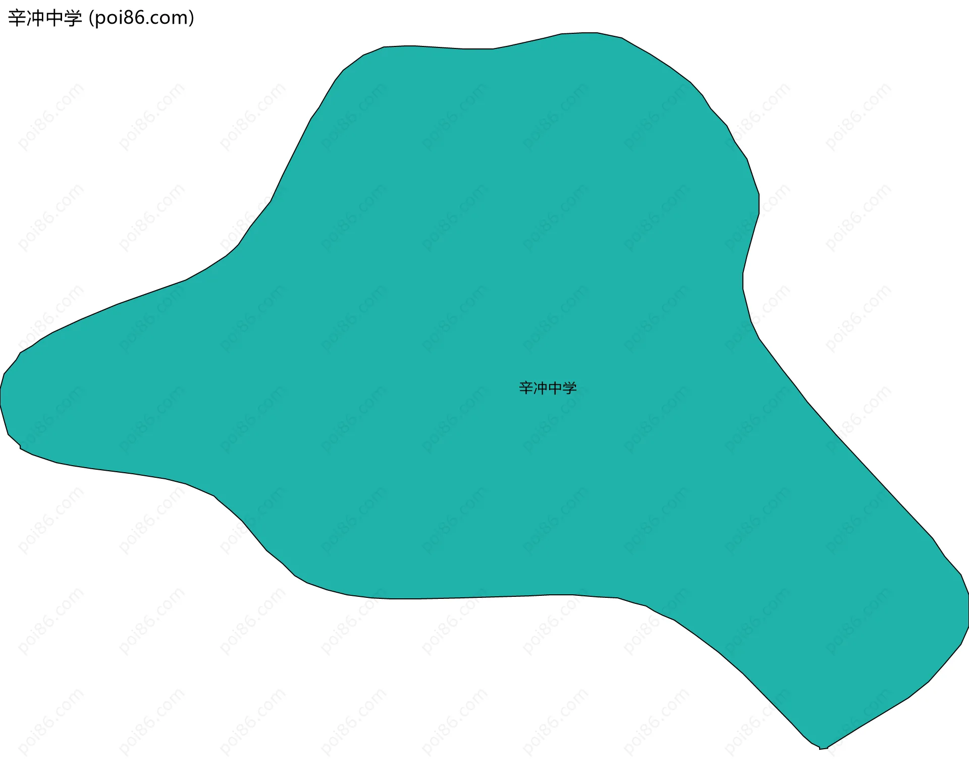 辛冲中学边界地图