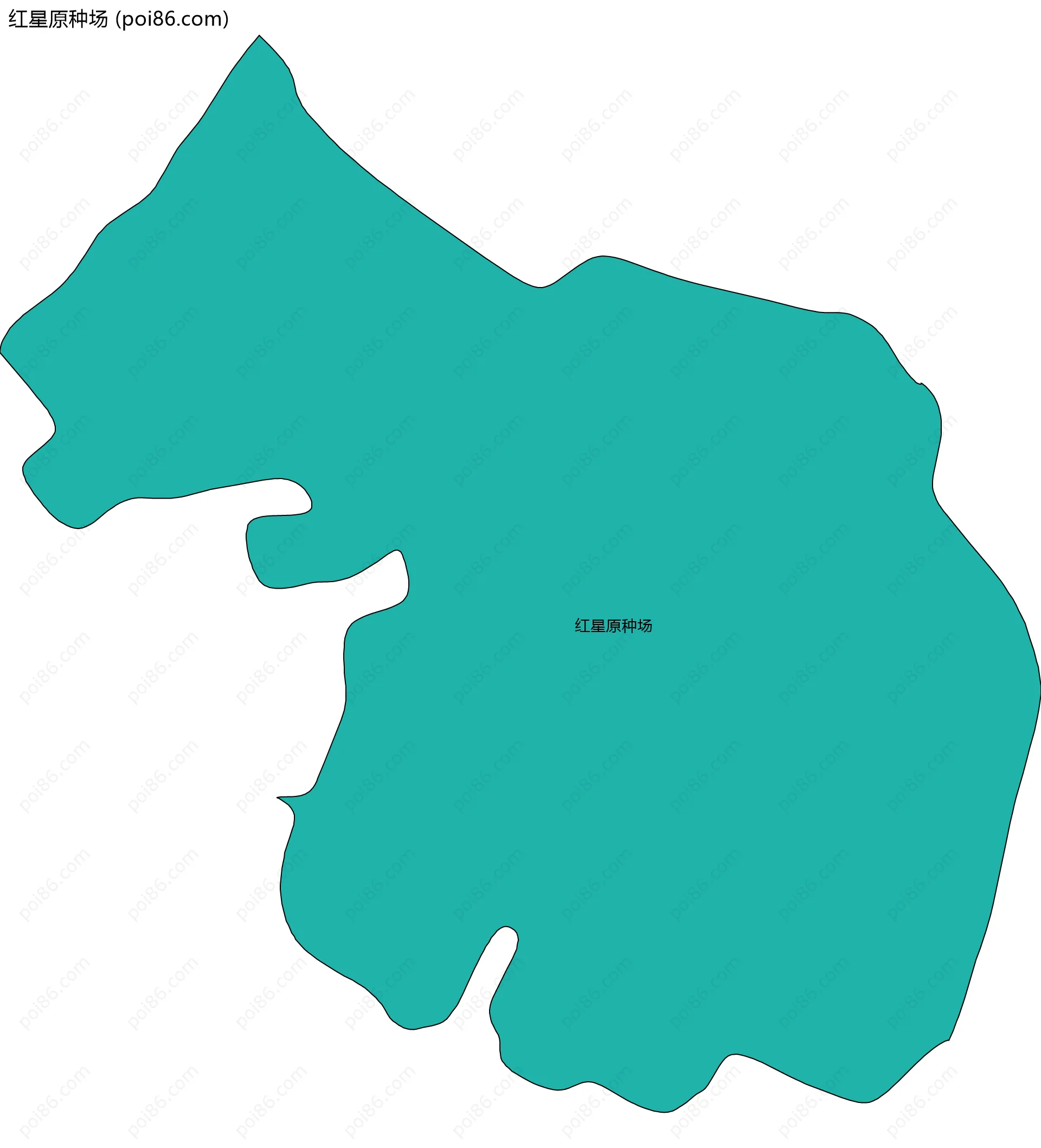 红星原种场边界地图