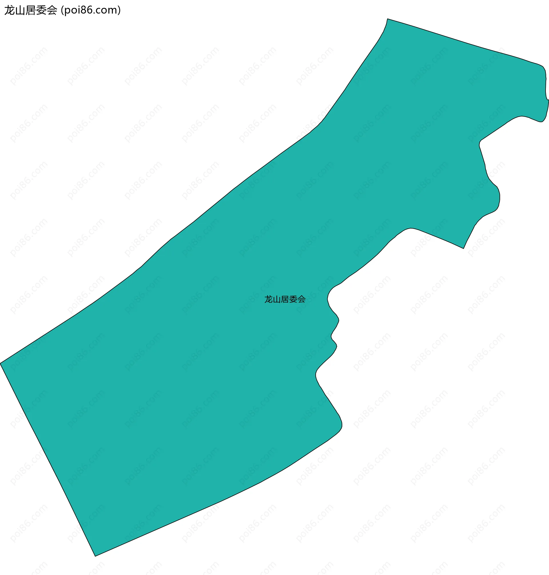 龙山居委会边界地图