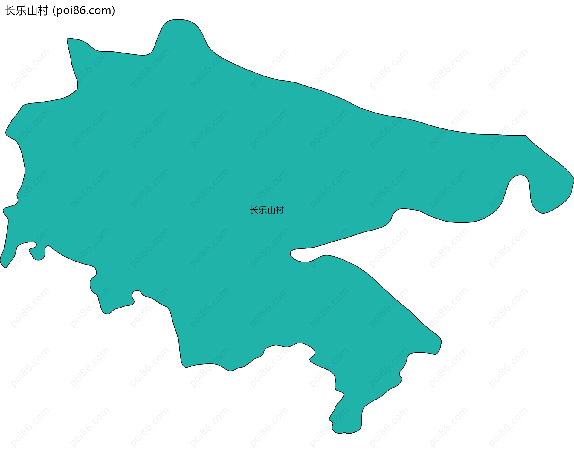 长乐山村边界地图