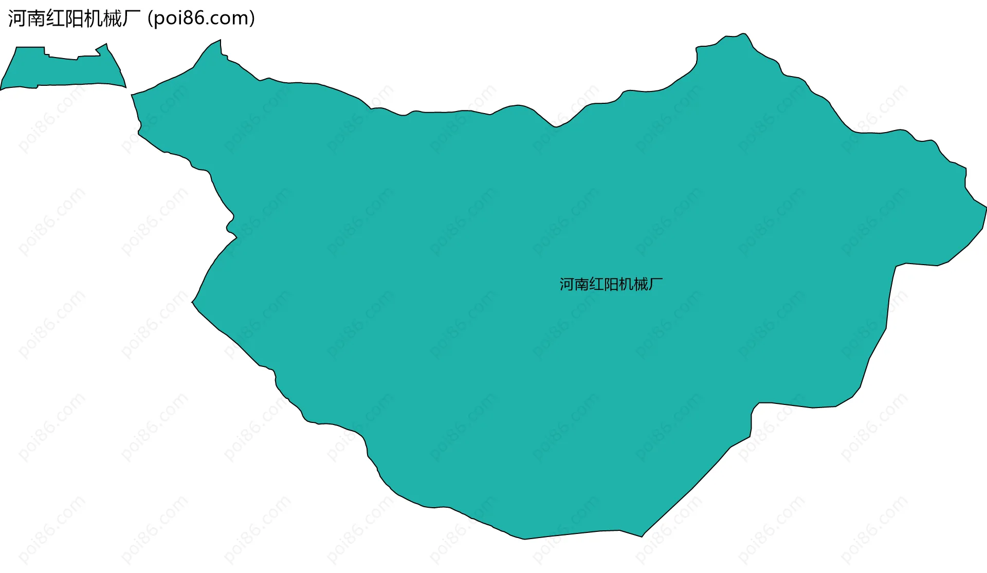 河南红阳机械厂边界地图