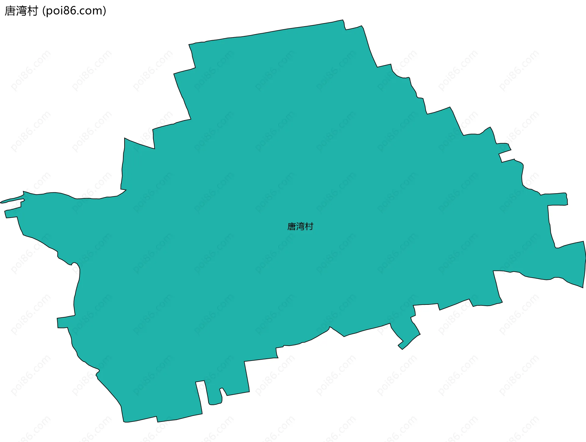 唐湾村边界地图