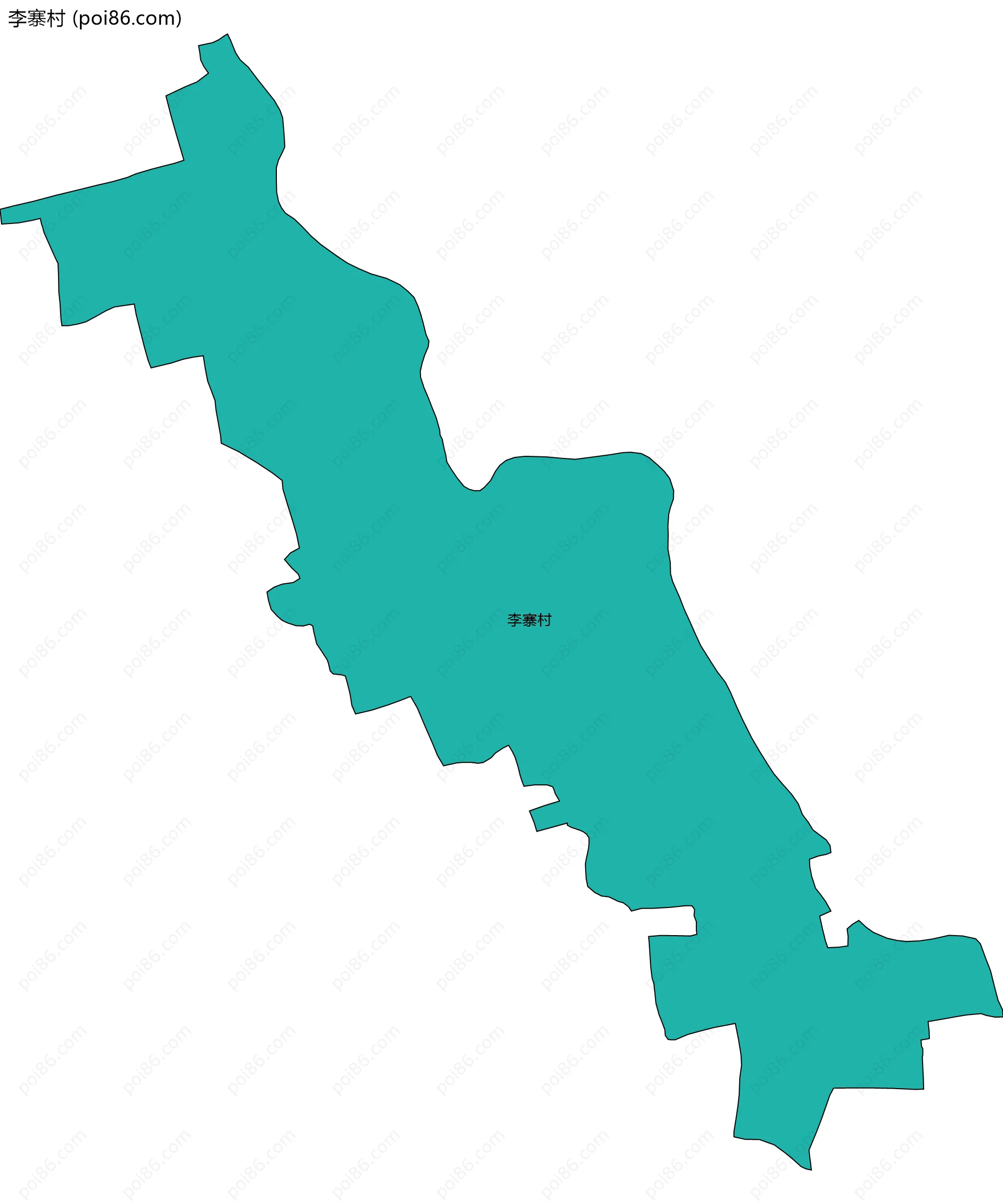 李寨村边界地图