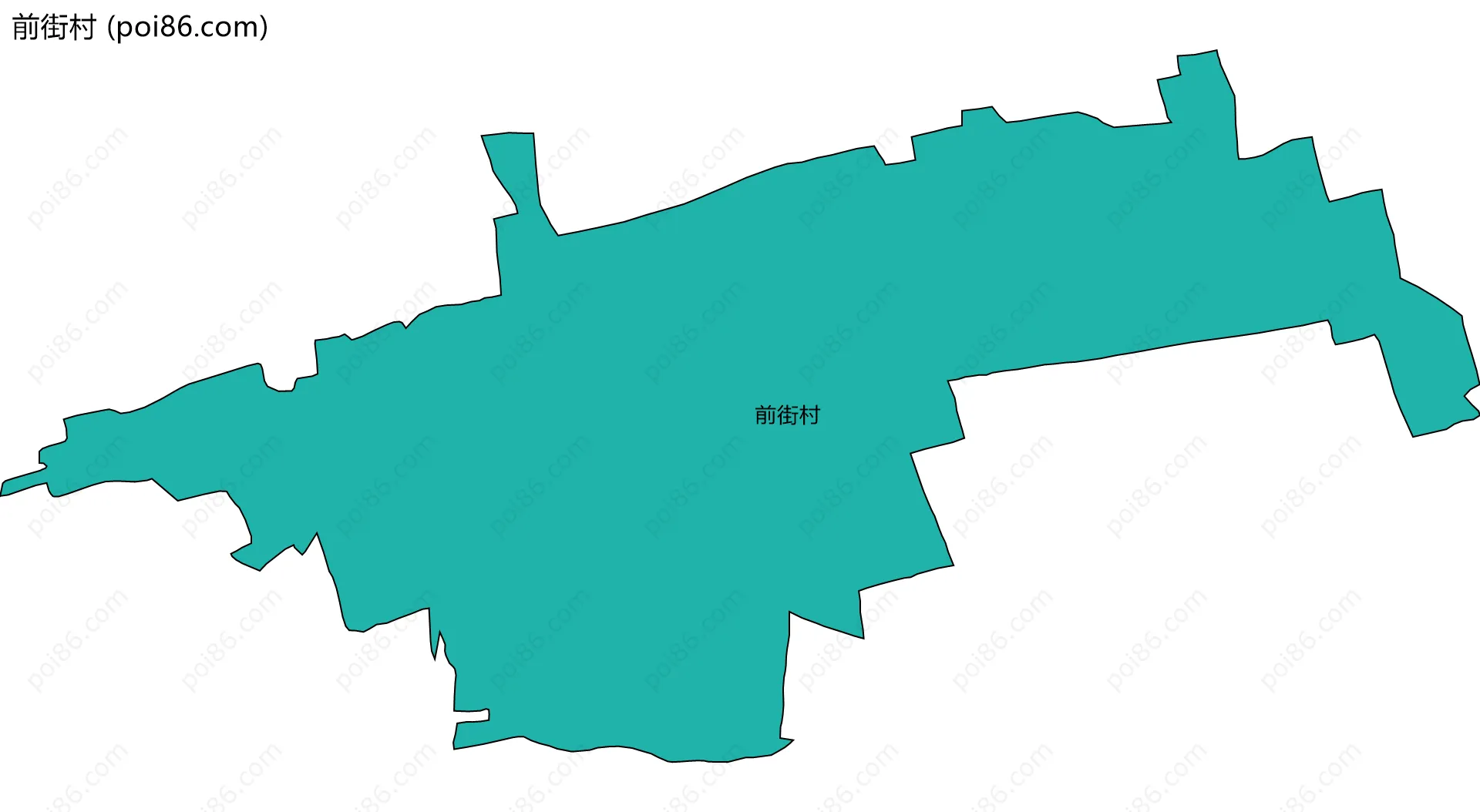 前街村边界地图