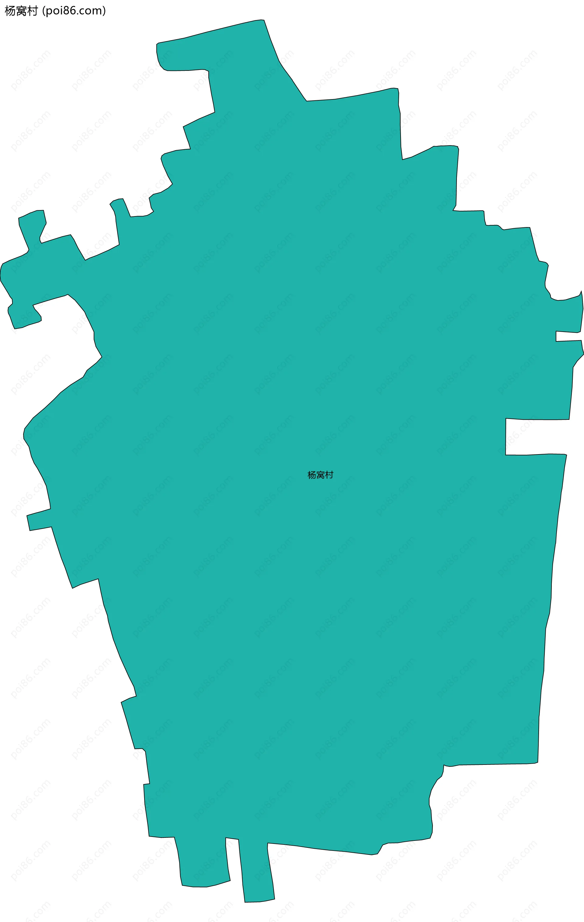 杨窝村边界地图