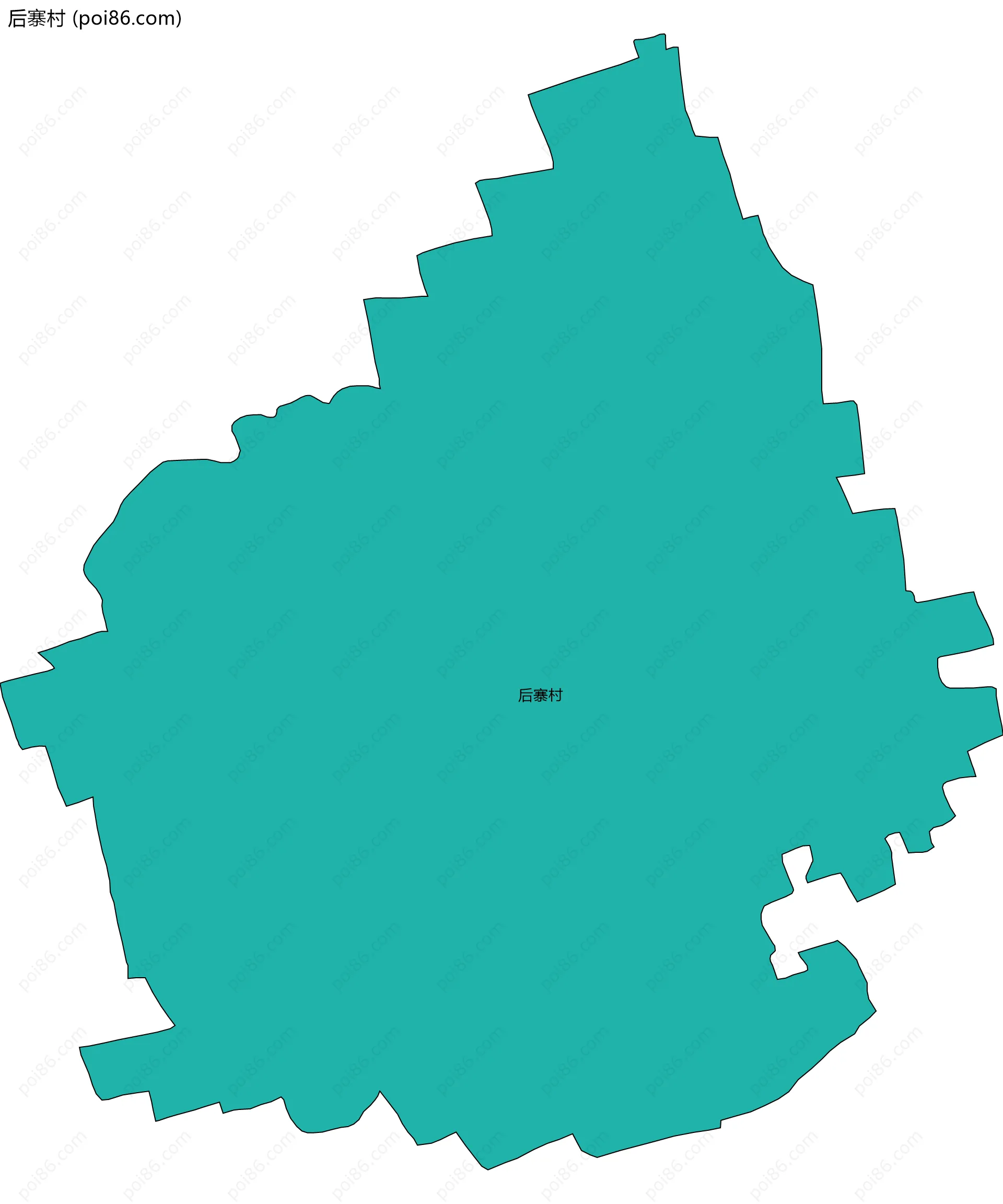 后寨村边界地图