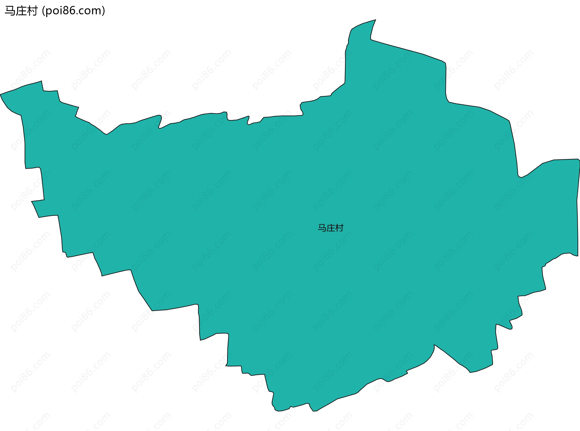 马庄村边界地图