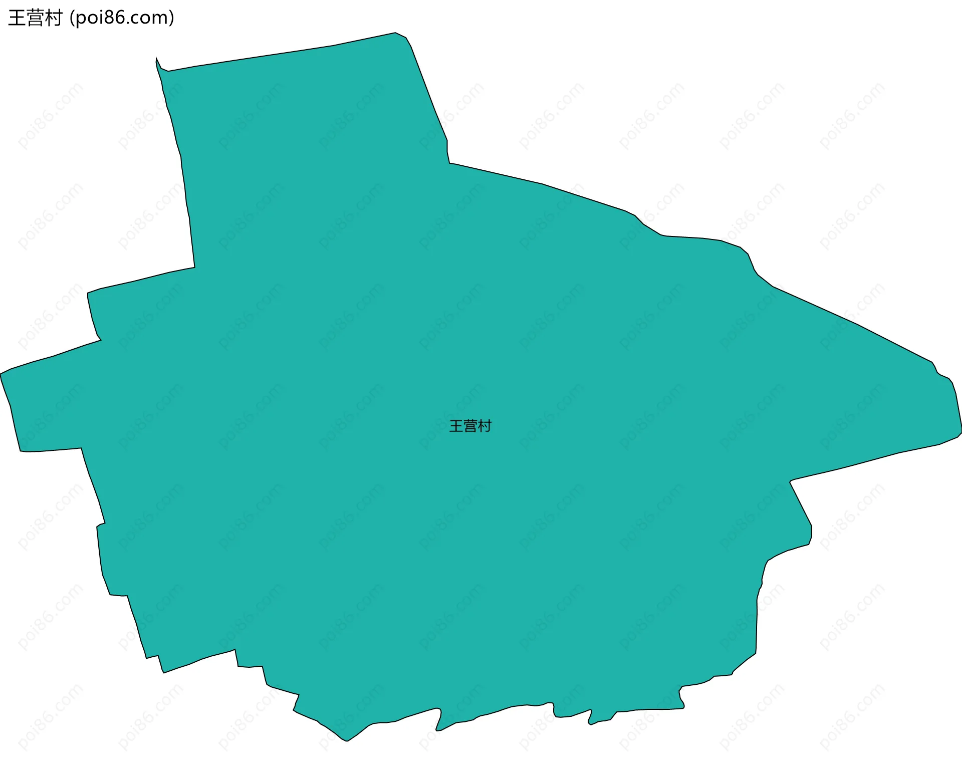 王营村边界地图