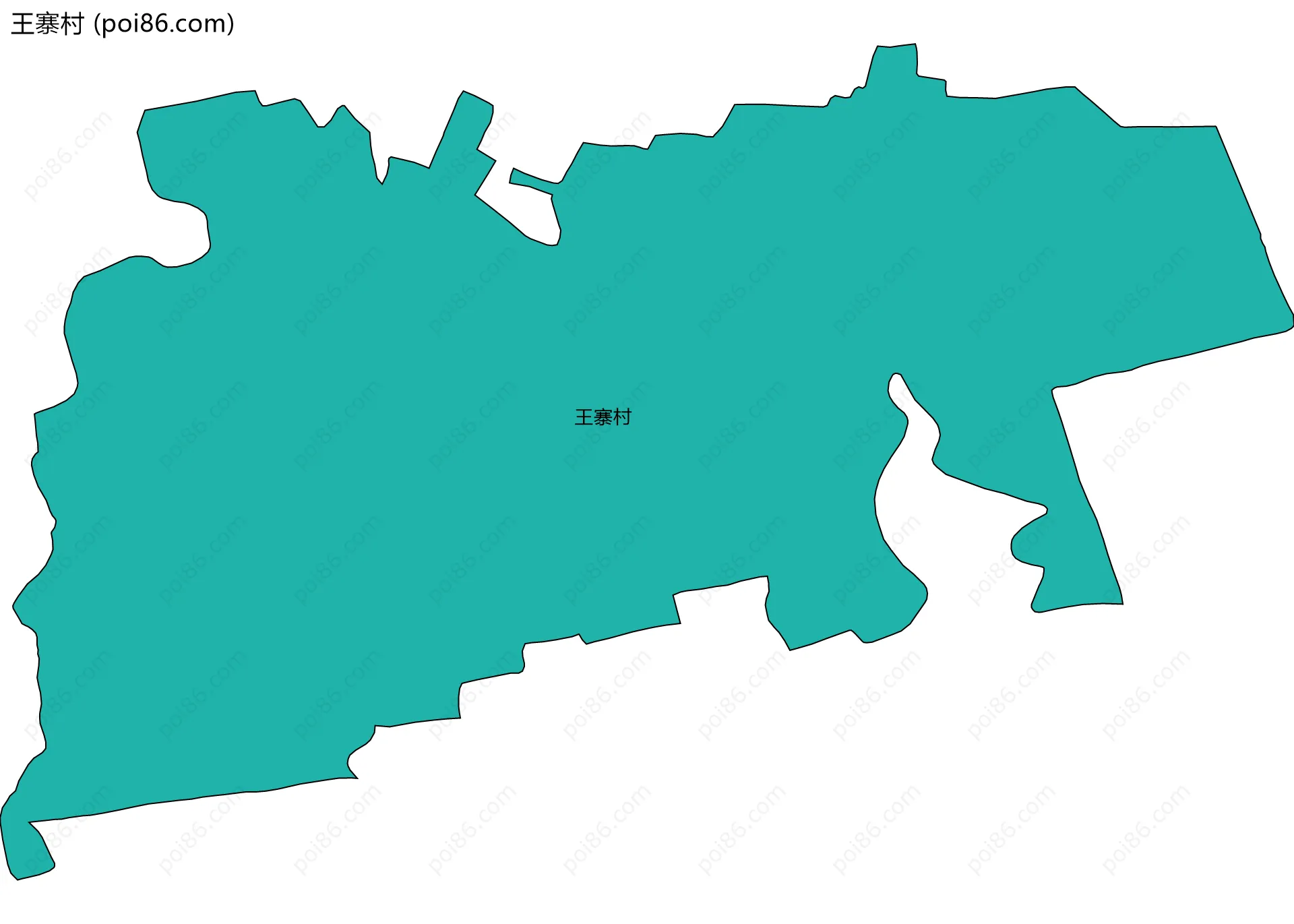王寨村边界地图