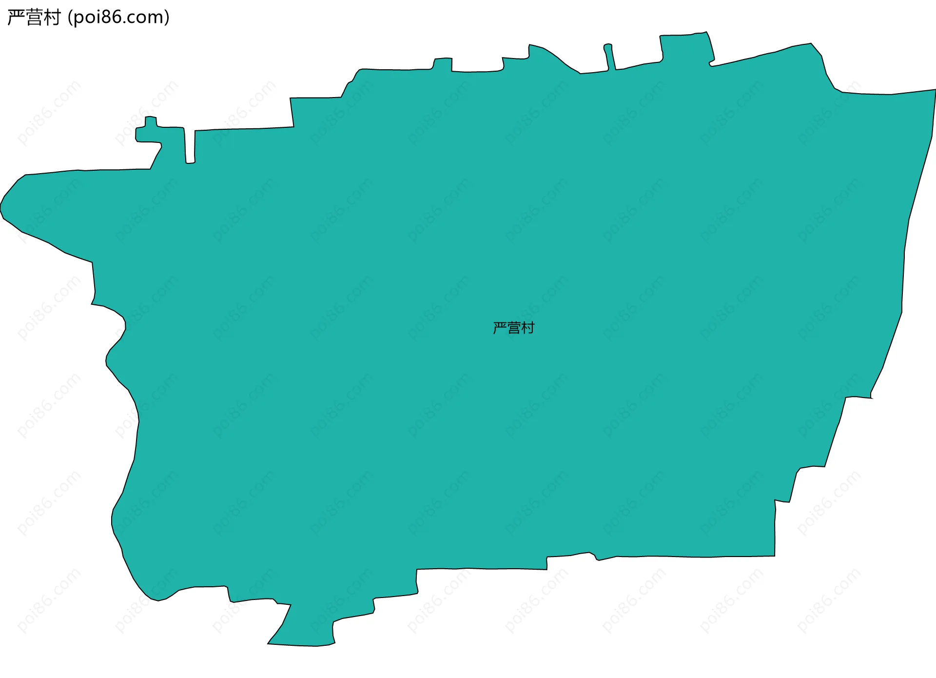 严营村边界地图