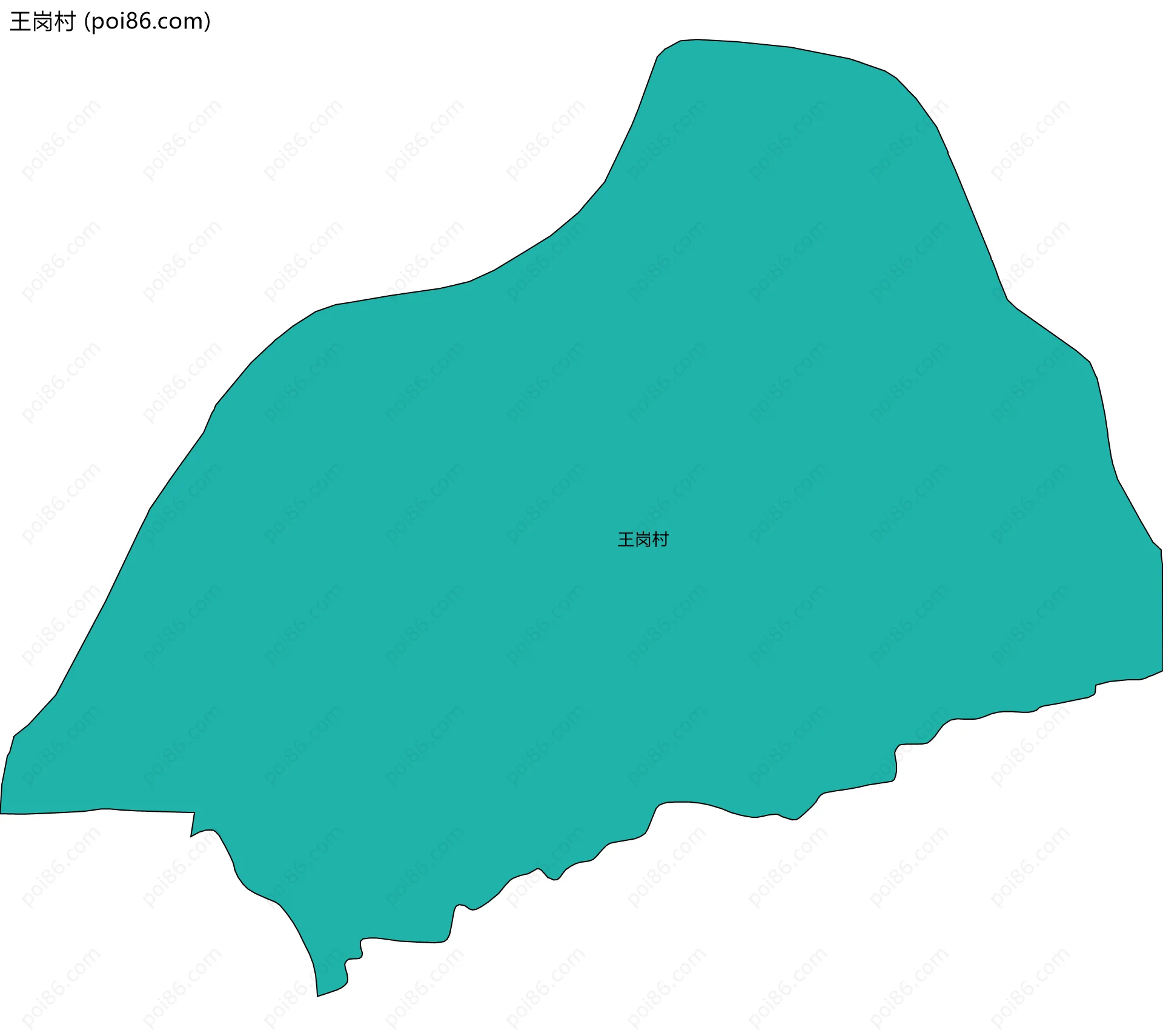 王岗村边界地图