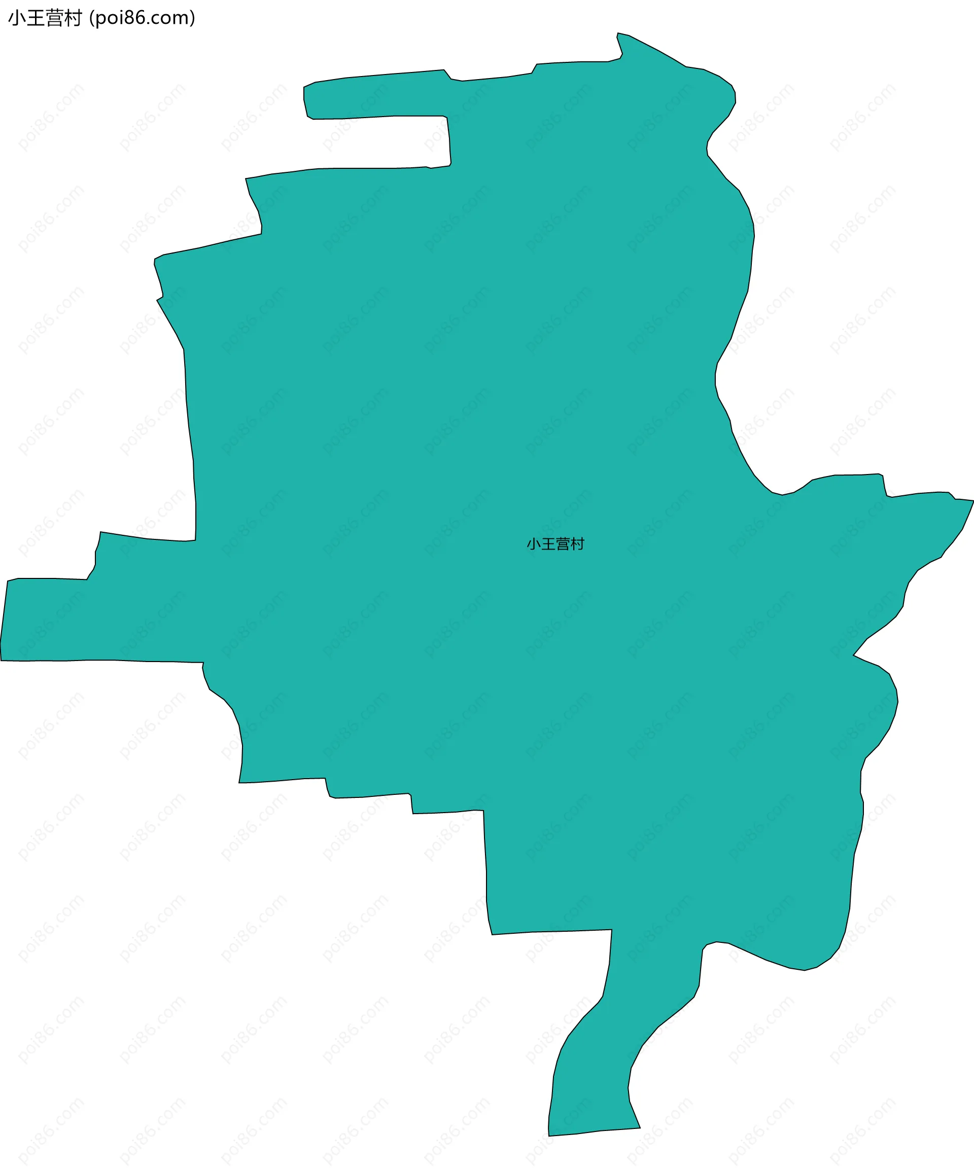 小王营村边界地图