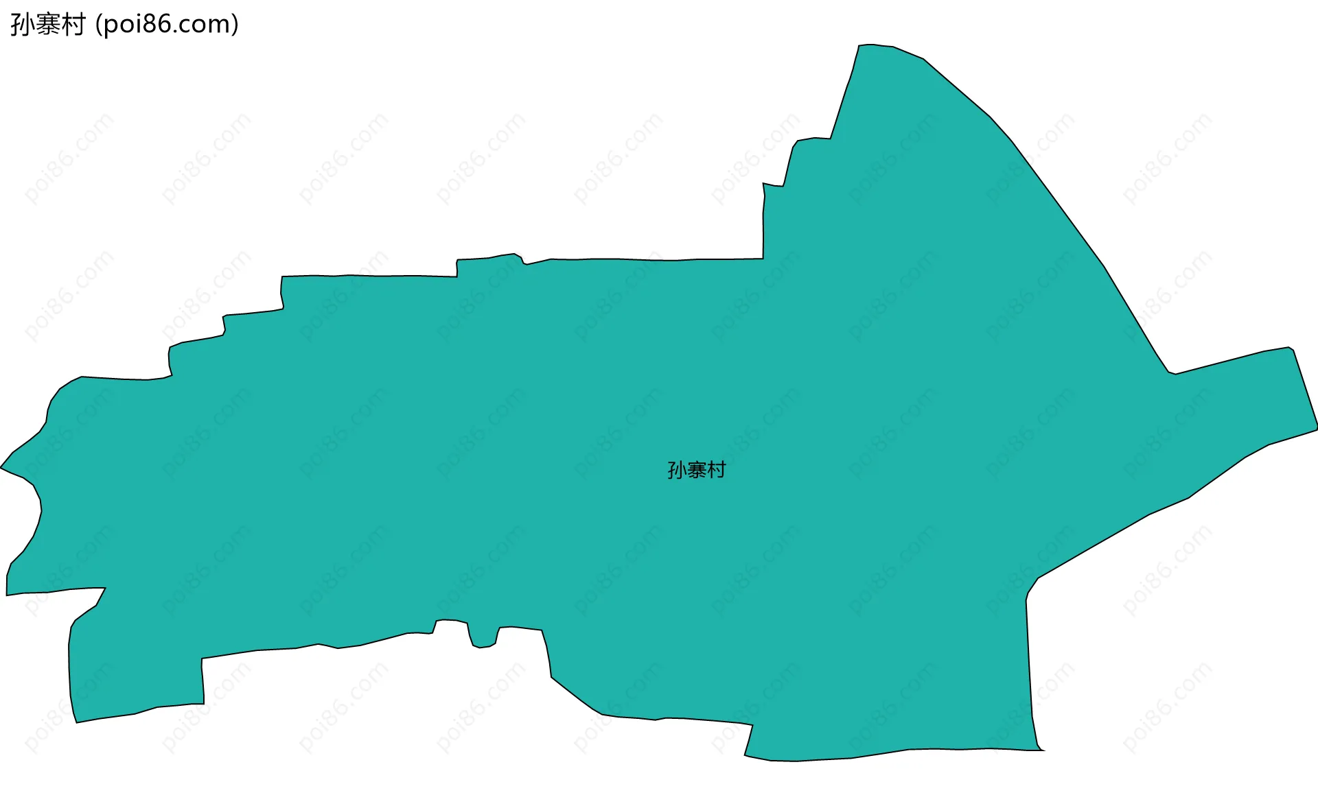 孙寨村边界地图