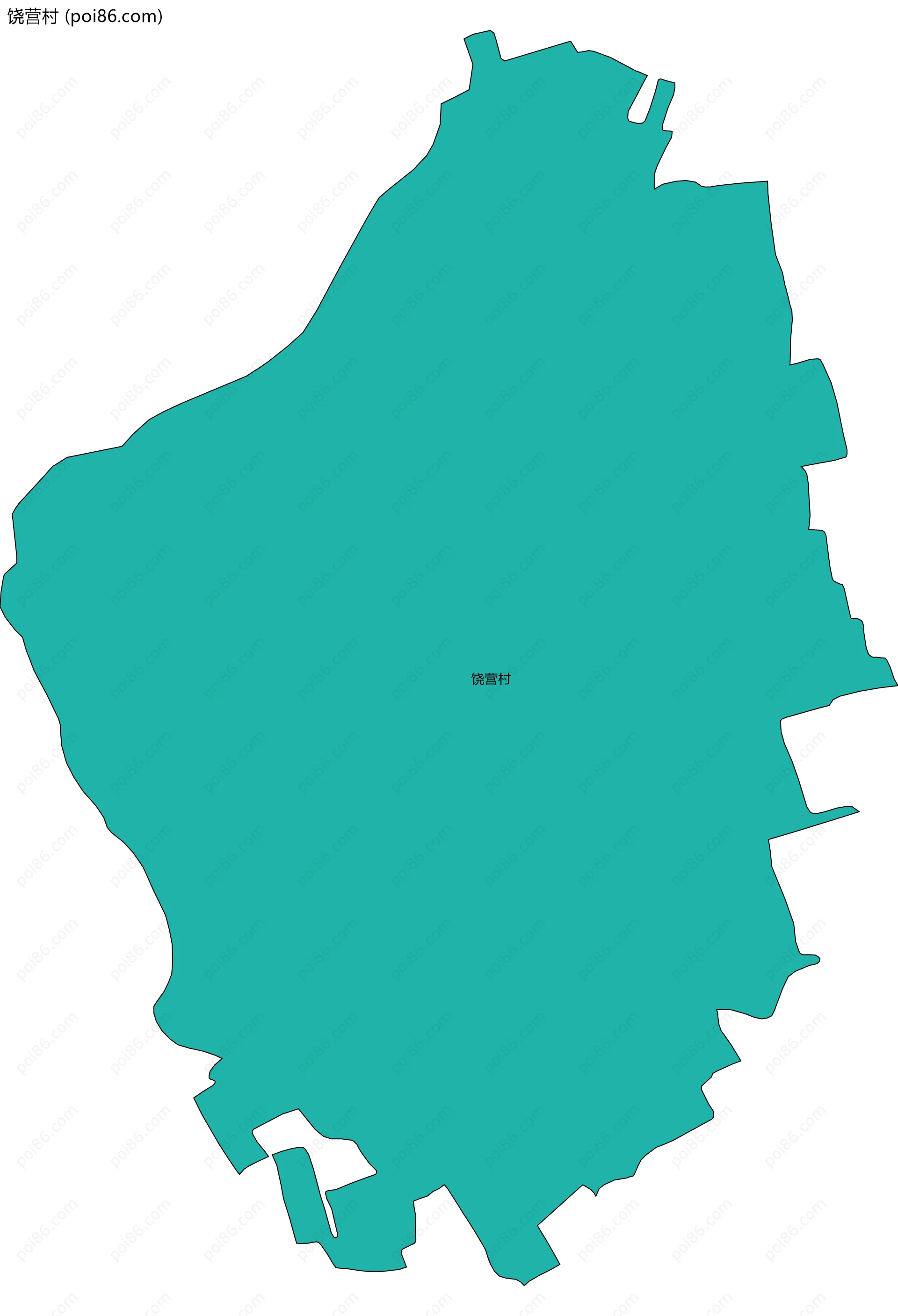 饶营村边界地图