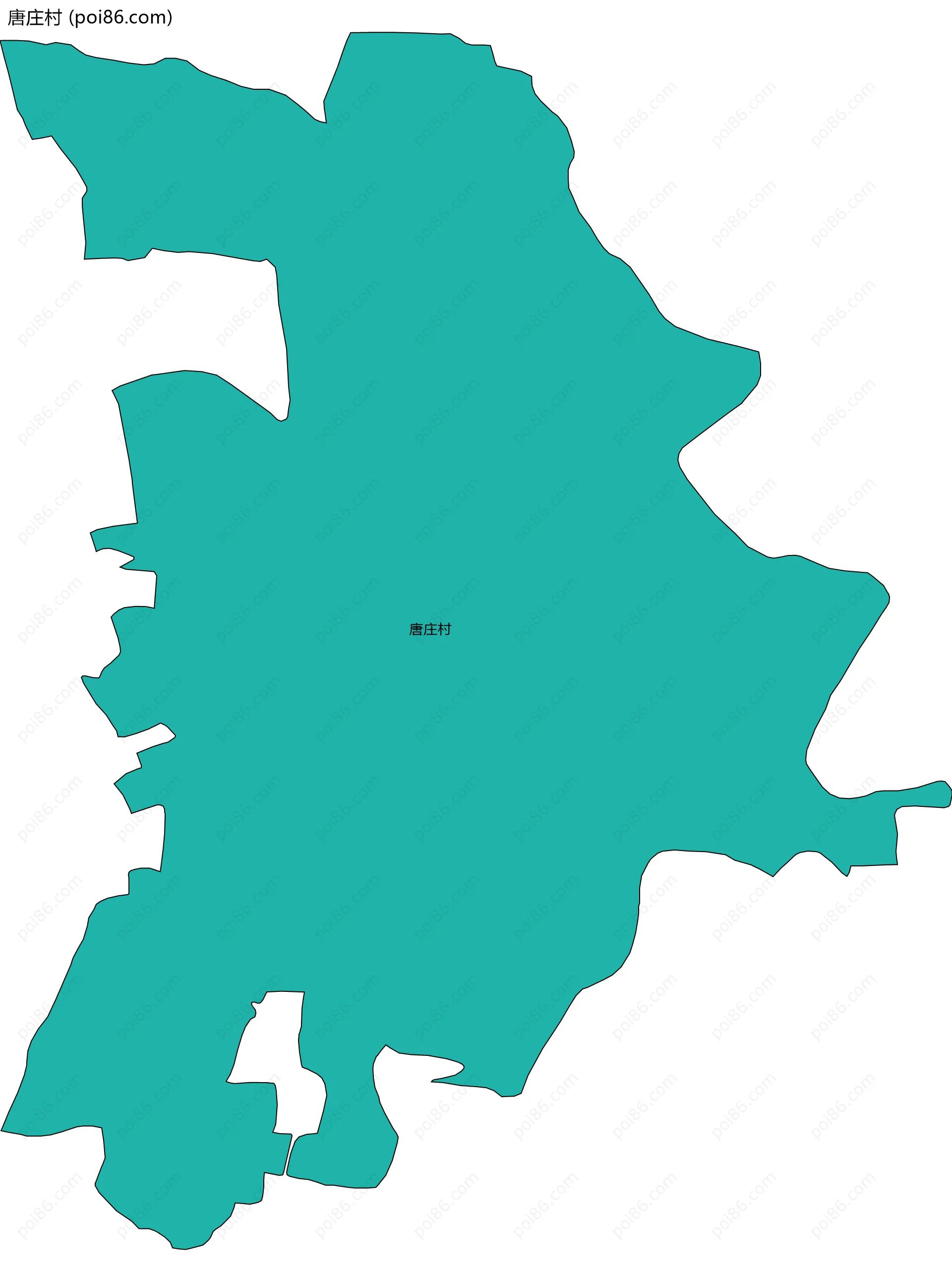 唐庄村边界地图
