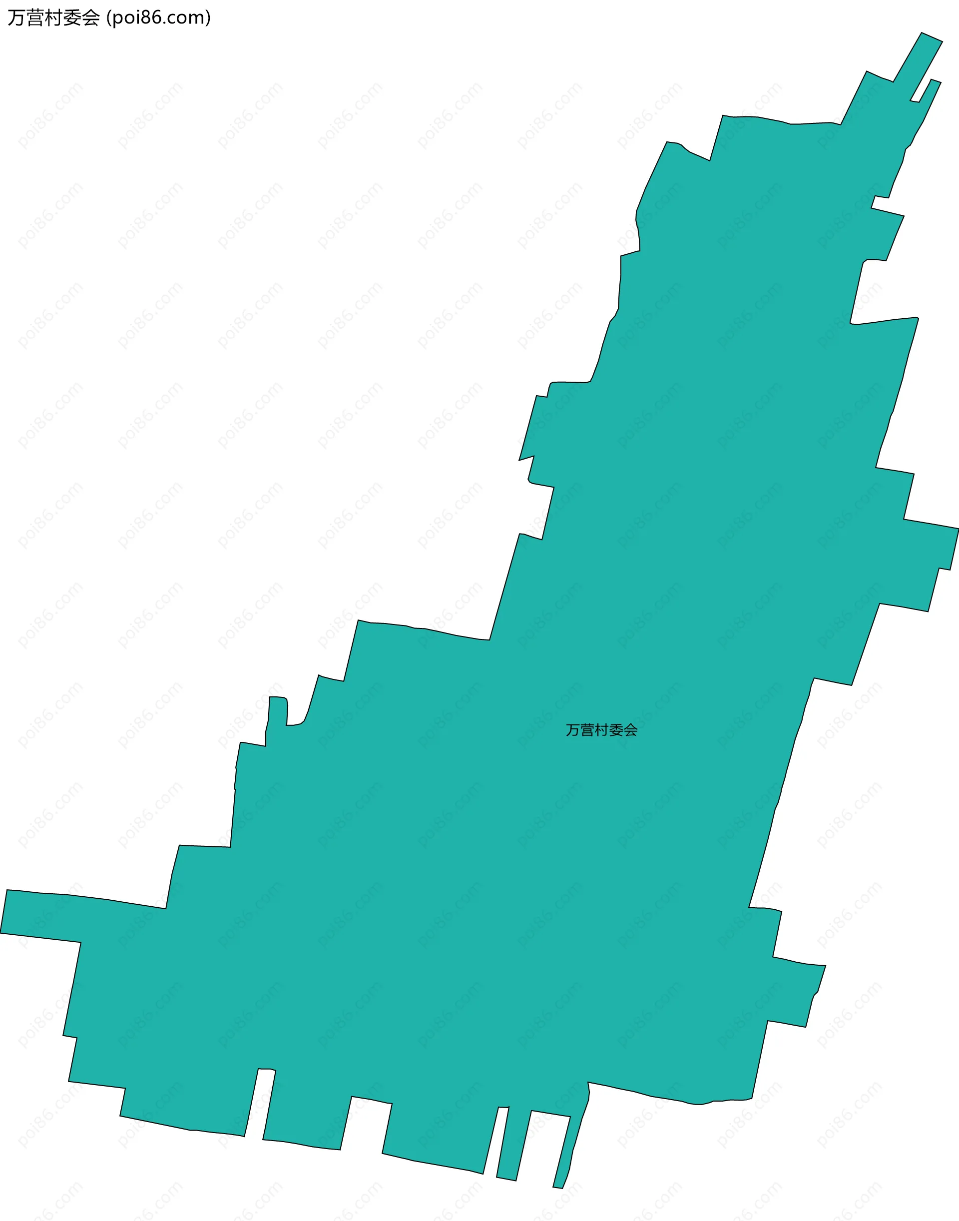 万营村委会边界地图