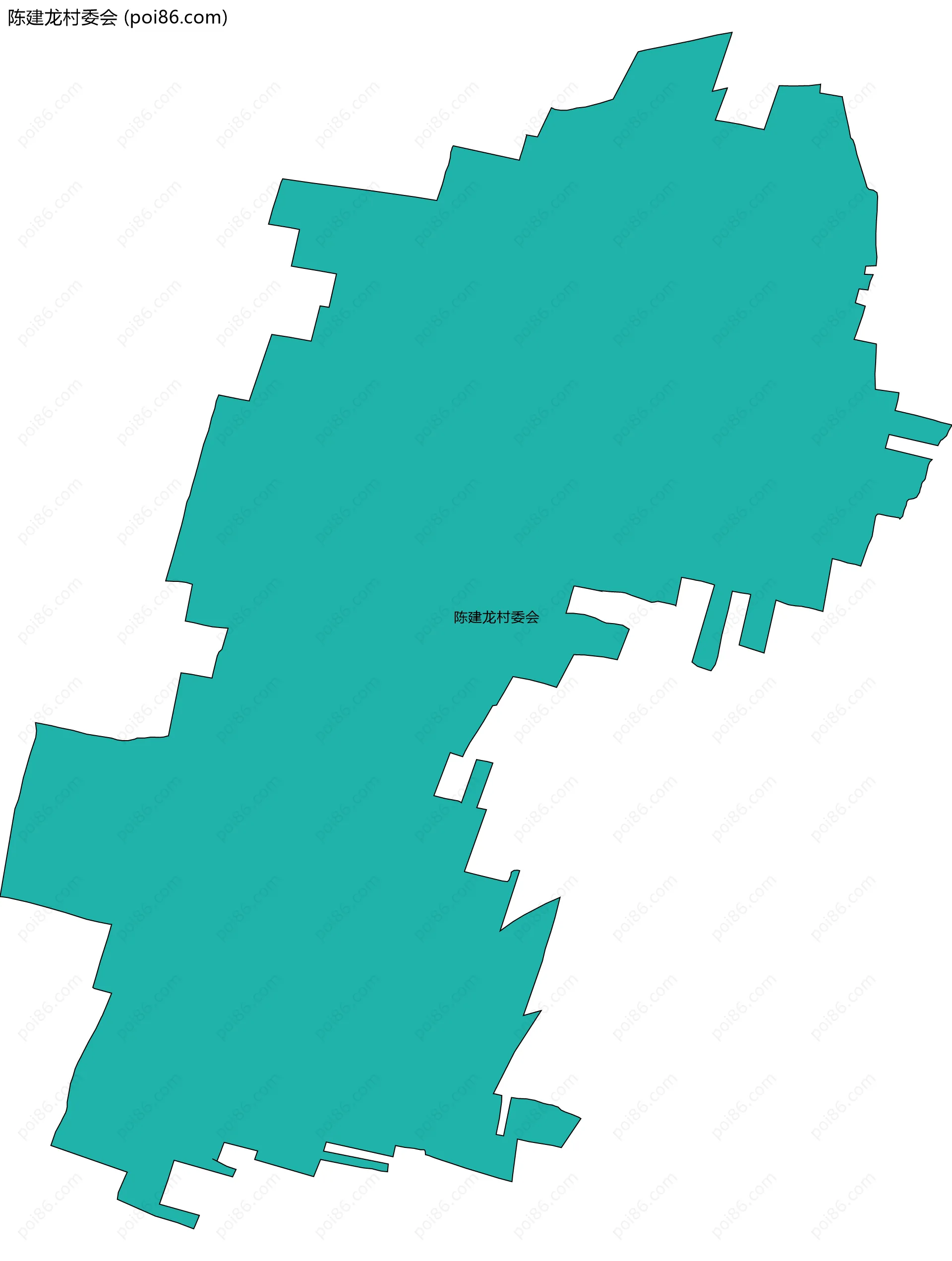 陈建龙村委会边界地图