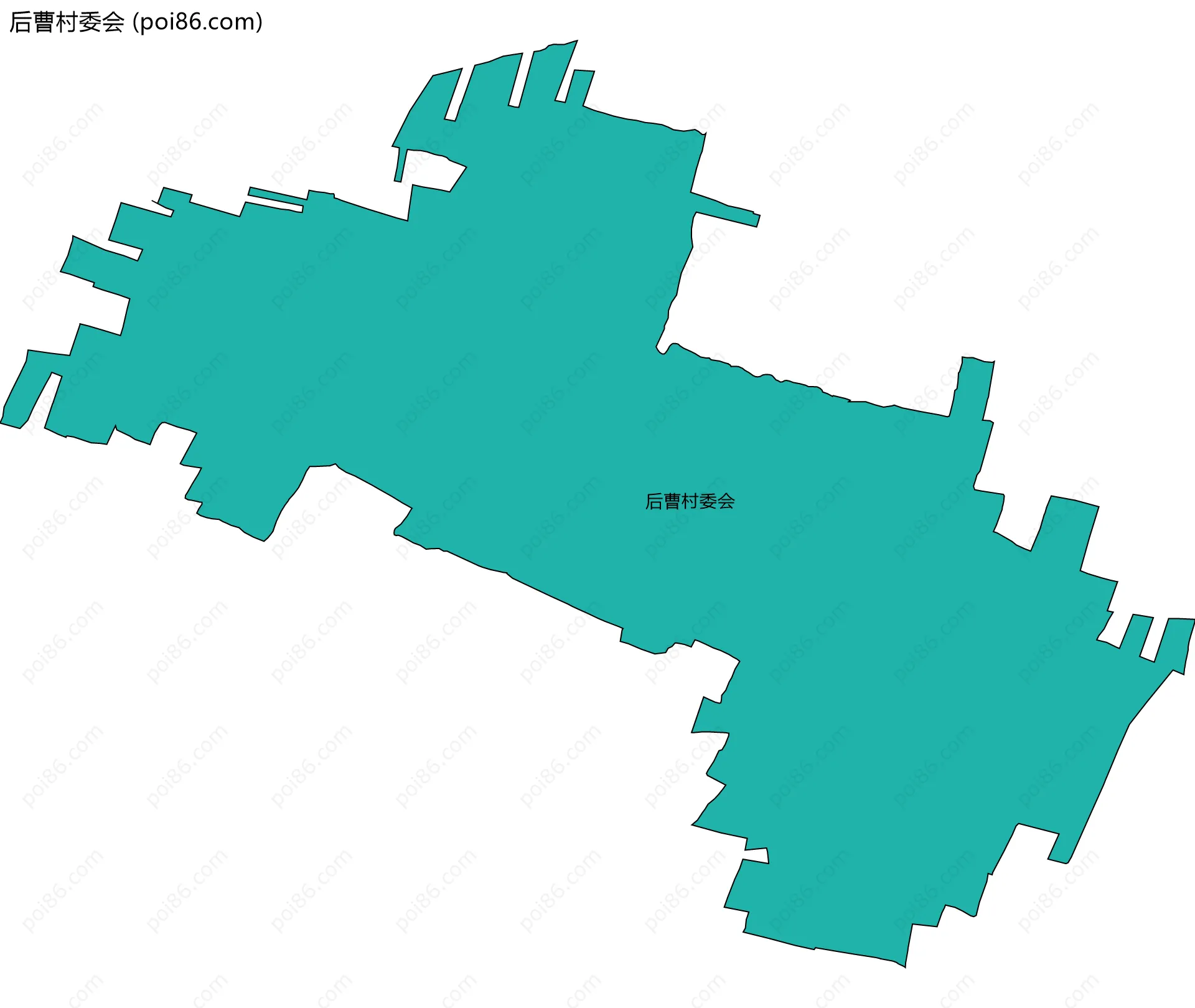 后曹村委会边界地图