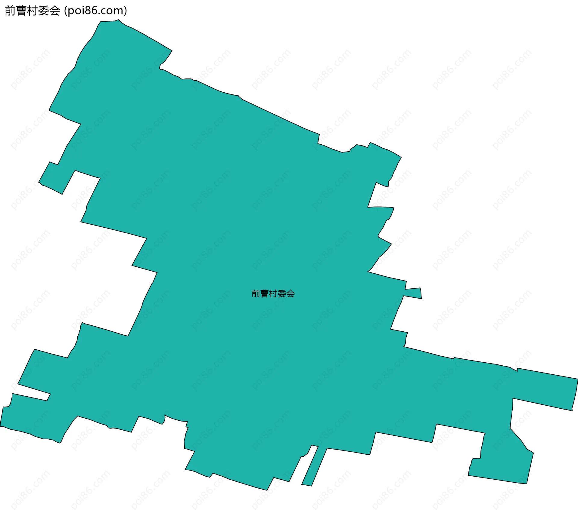 前曹村委会边界地图