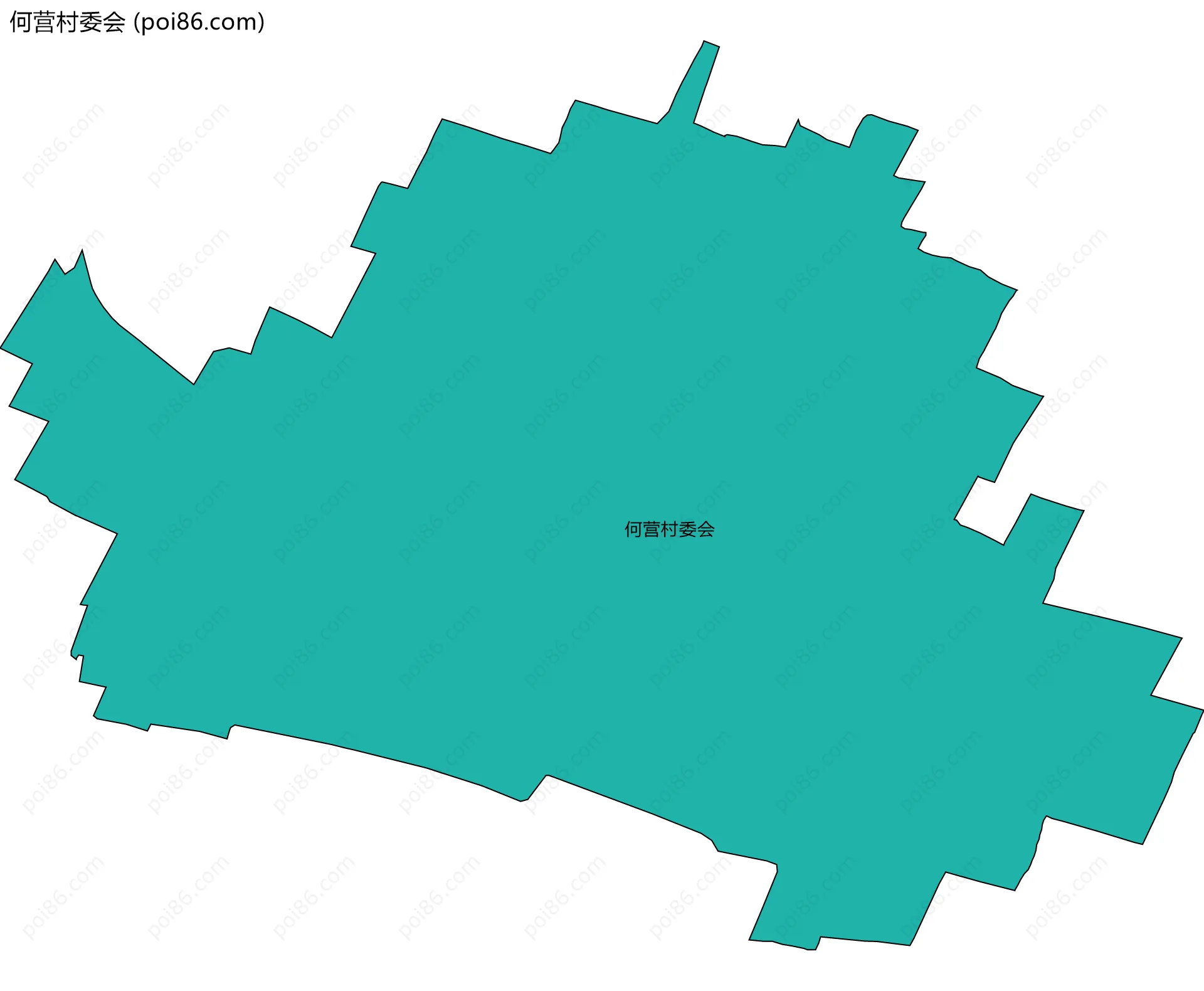 何营村委会边界地图
