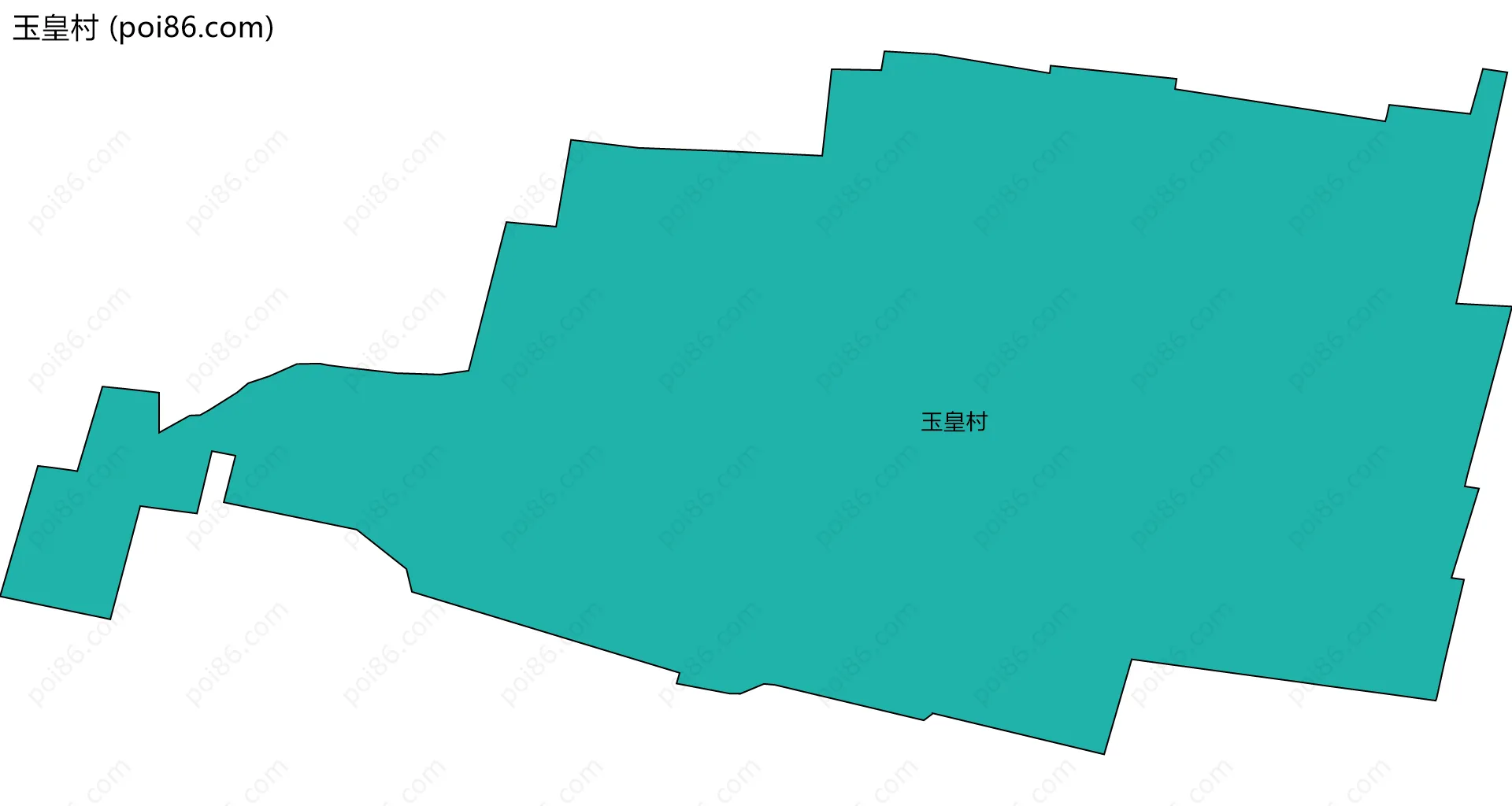 玉皇村边界地图