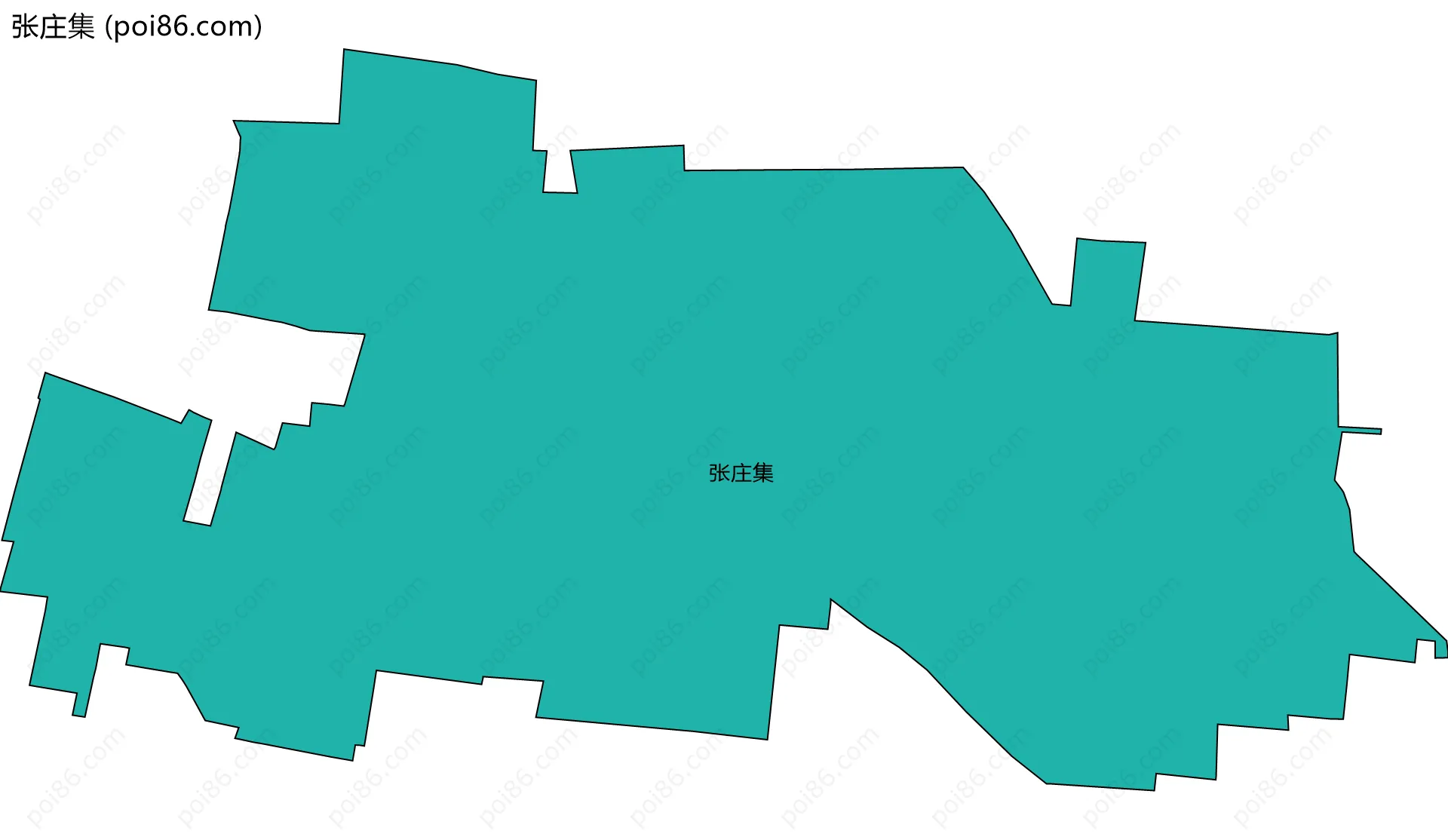 张庄集边界地图