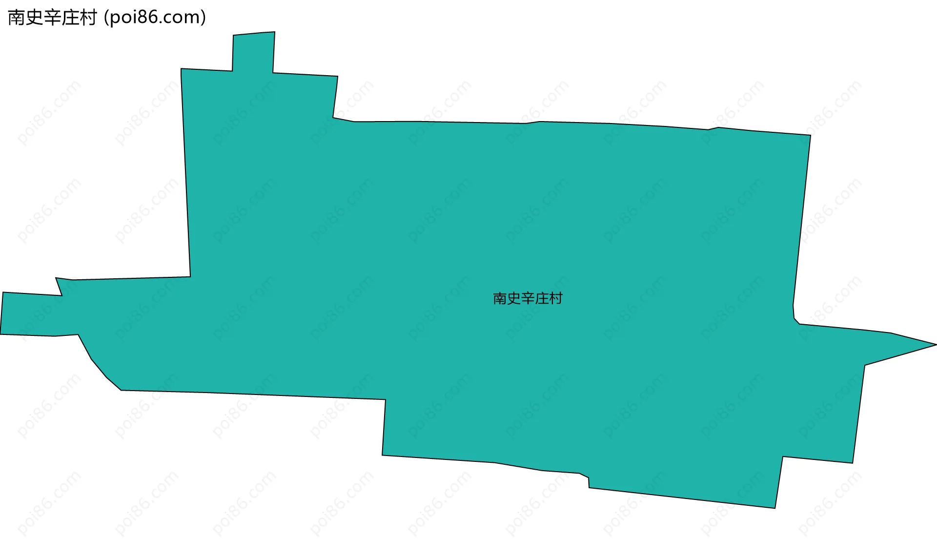 南史辛庄村边界地图