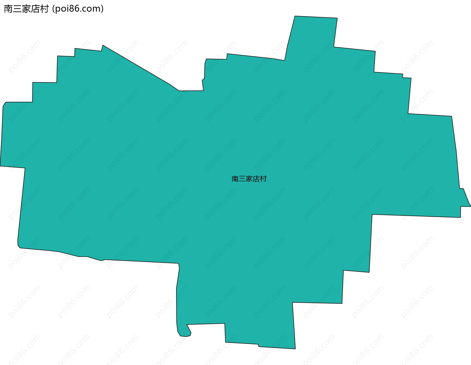 南三家店村边界地图
