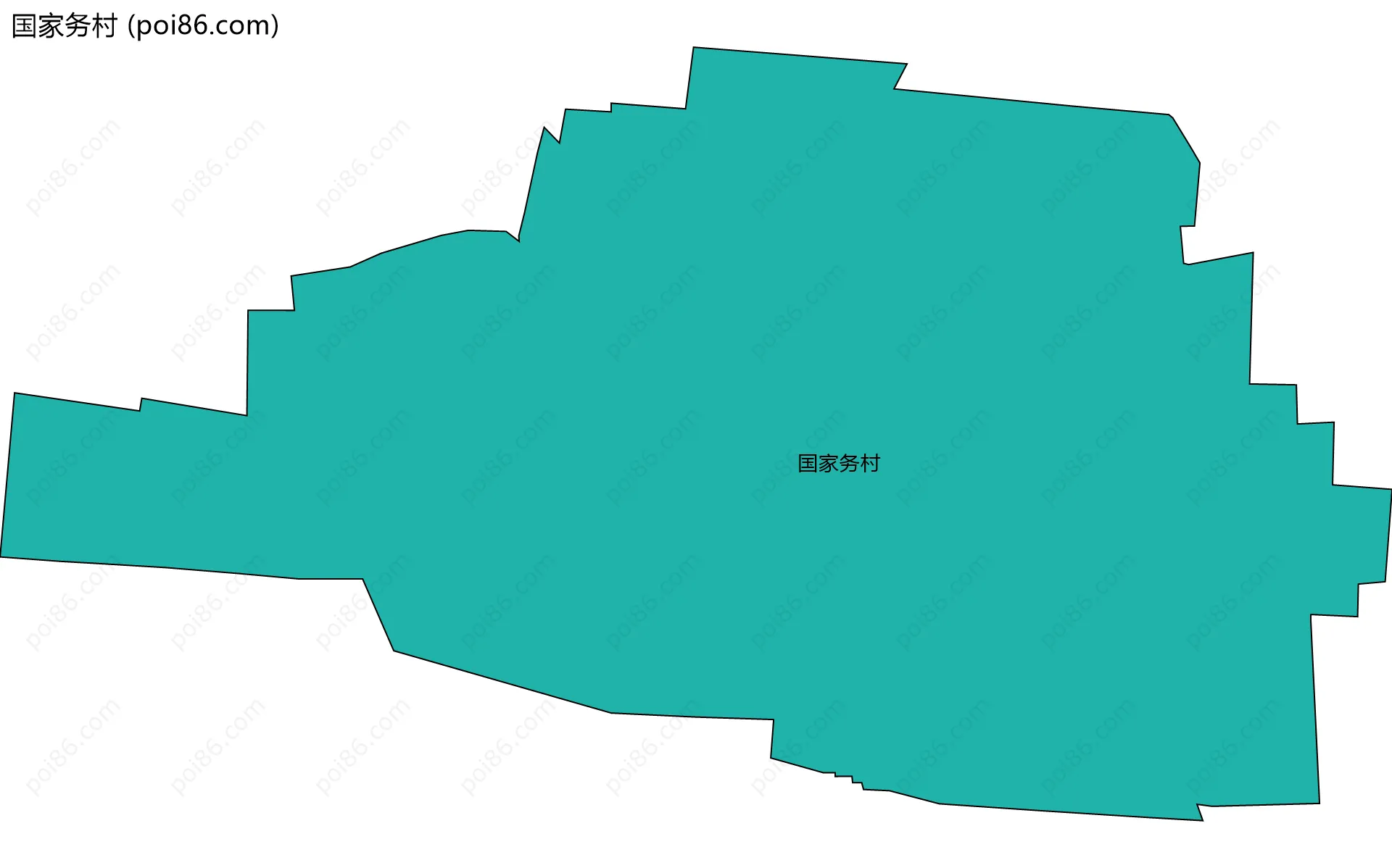 国家务村边界地图