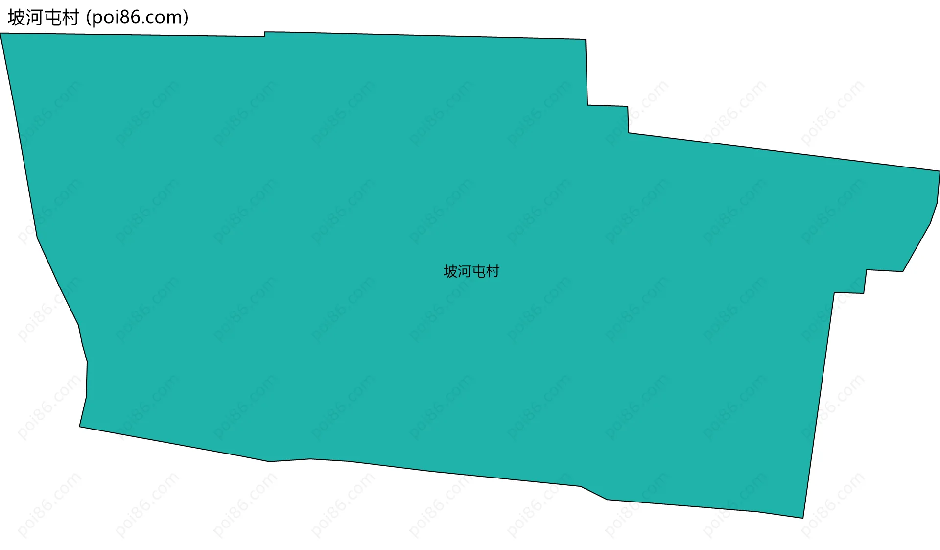 坡河屯村边界地图
