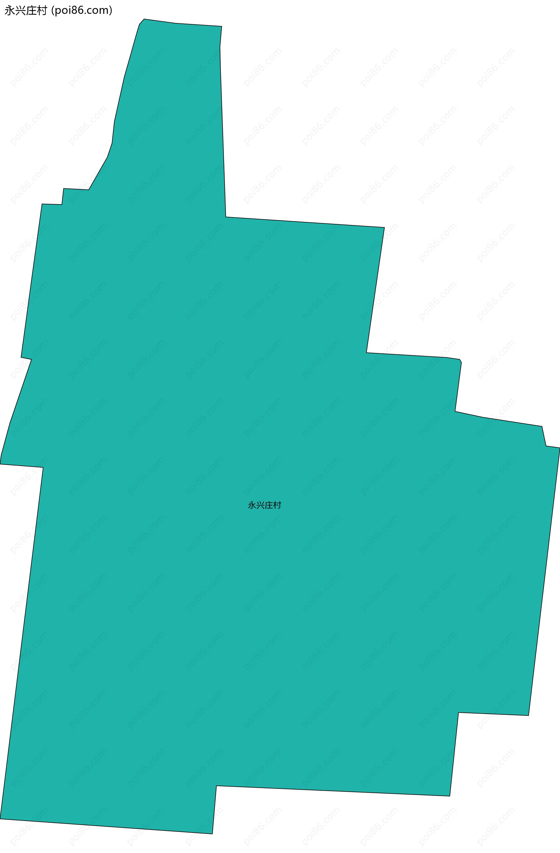 永兴庄村边界地图