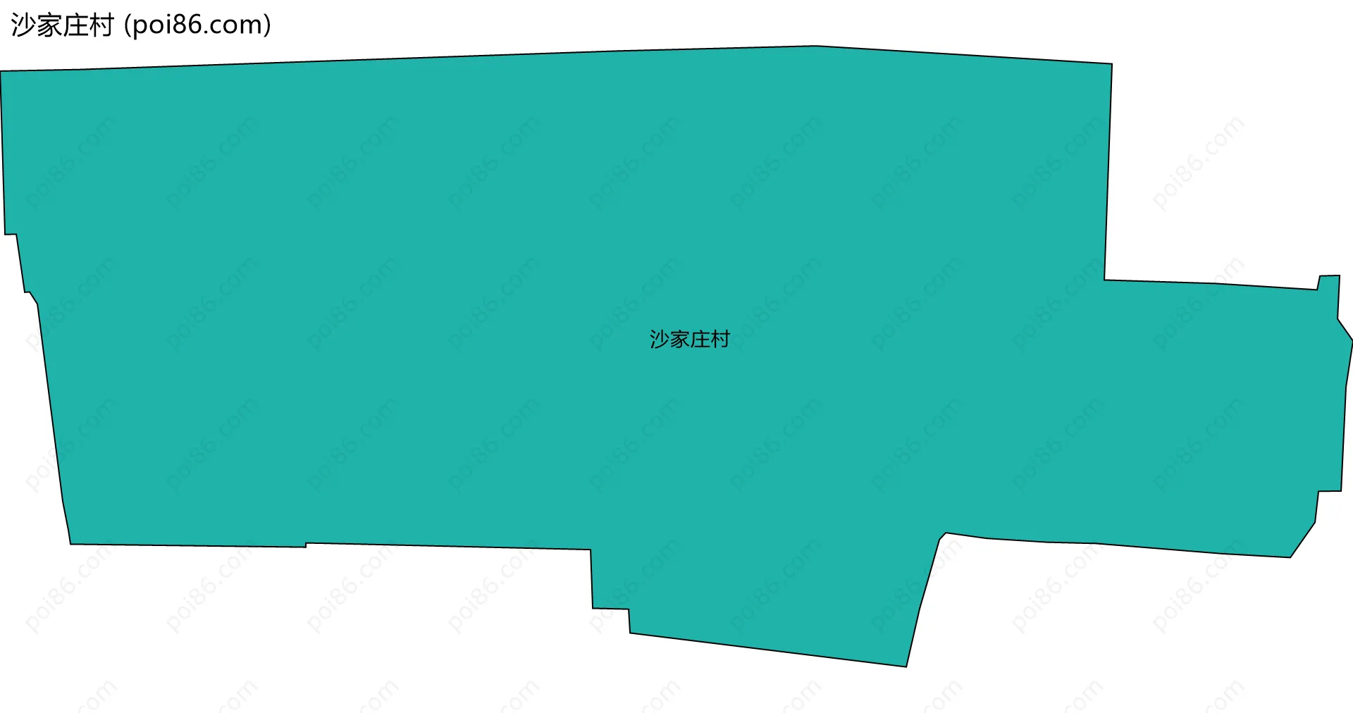 沙家庄村边界地图