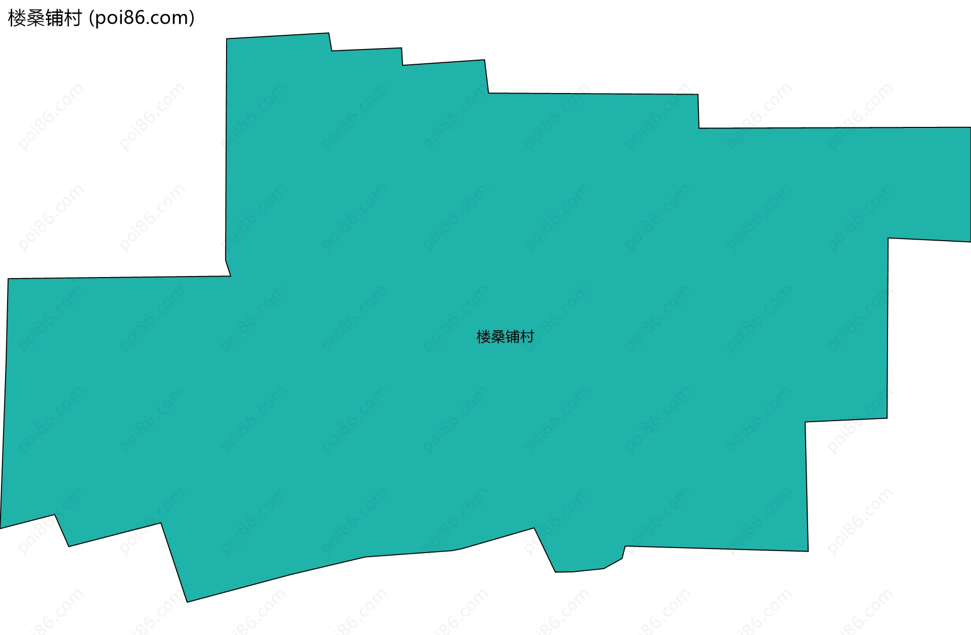 楼桑铺村边界地图