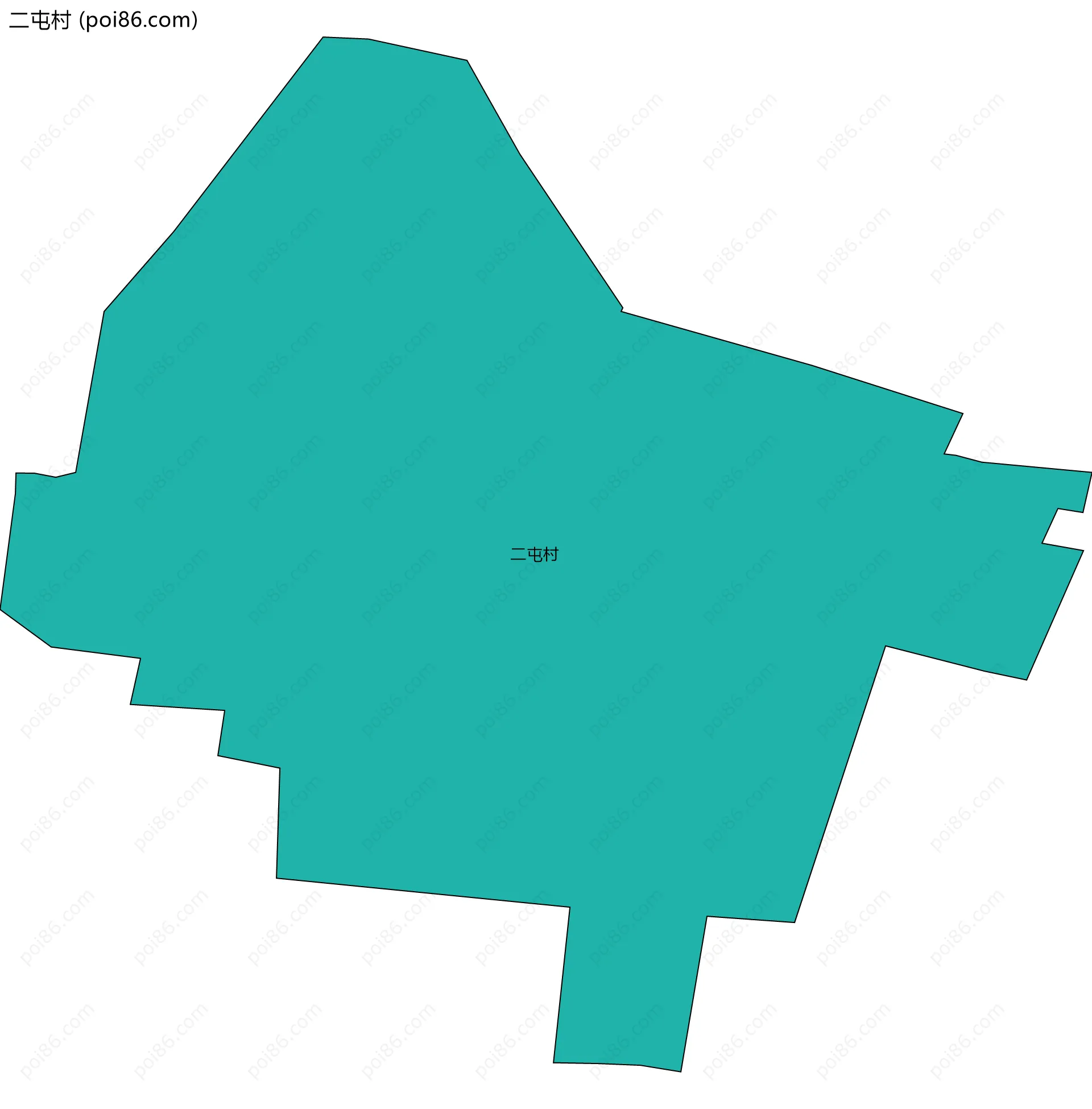 二屯村边界地图