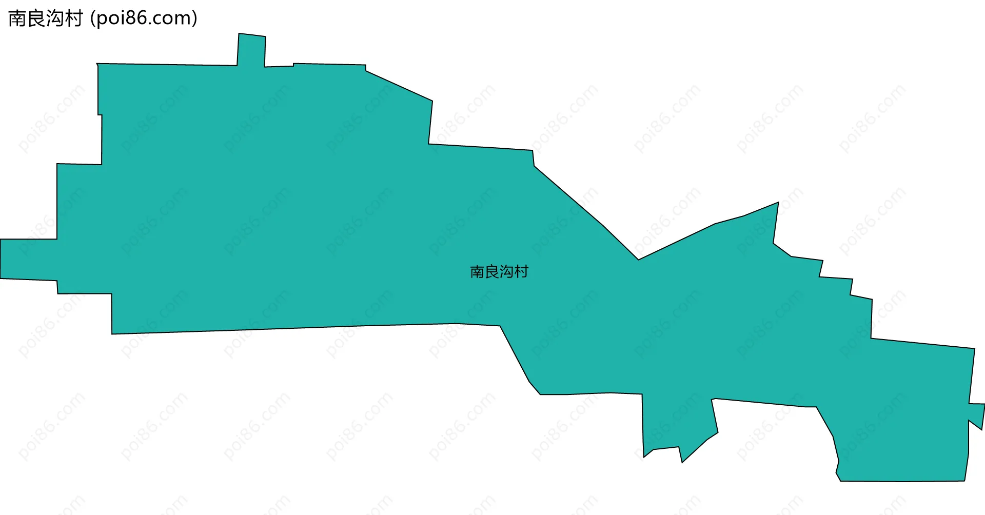 南良沟村边界地图