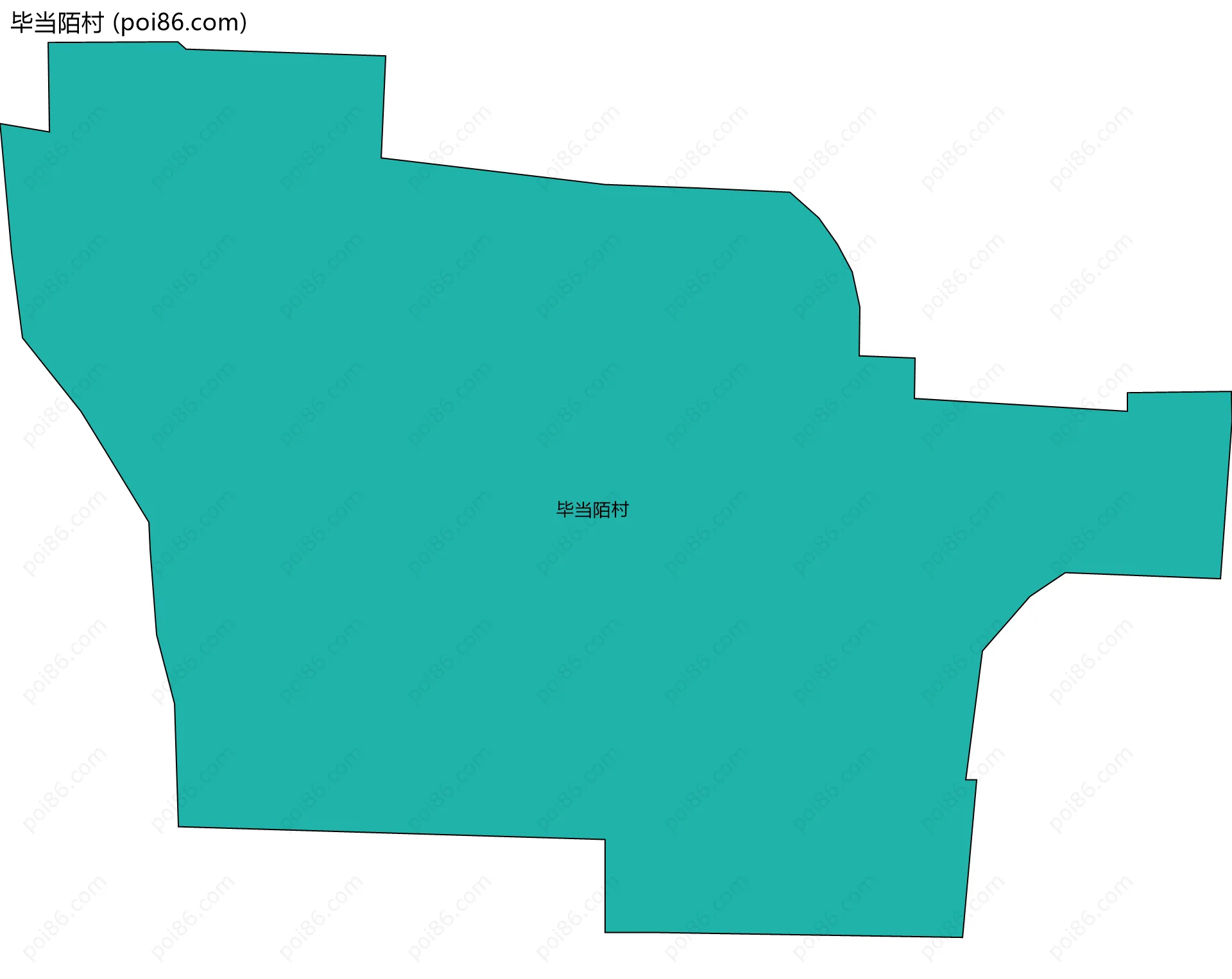 毕当陌村边界地图