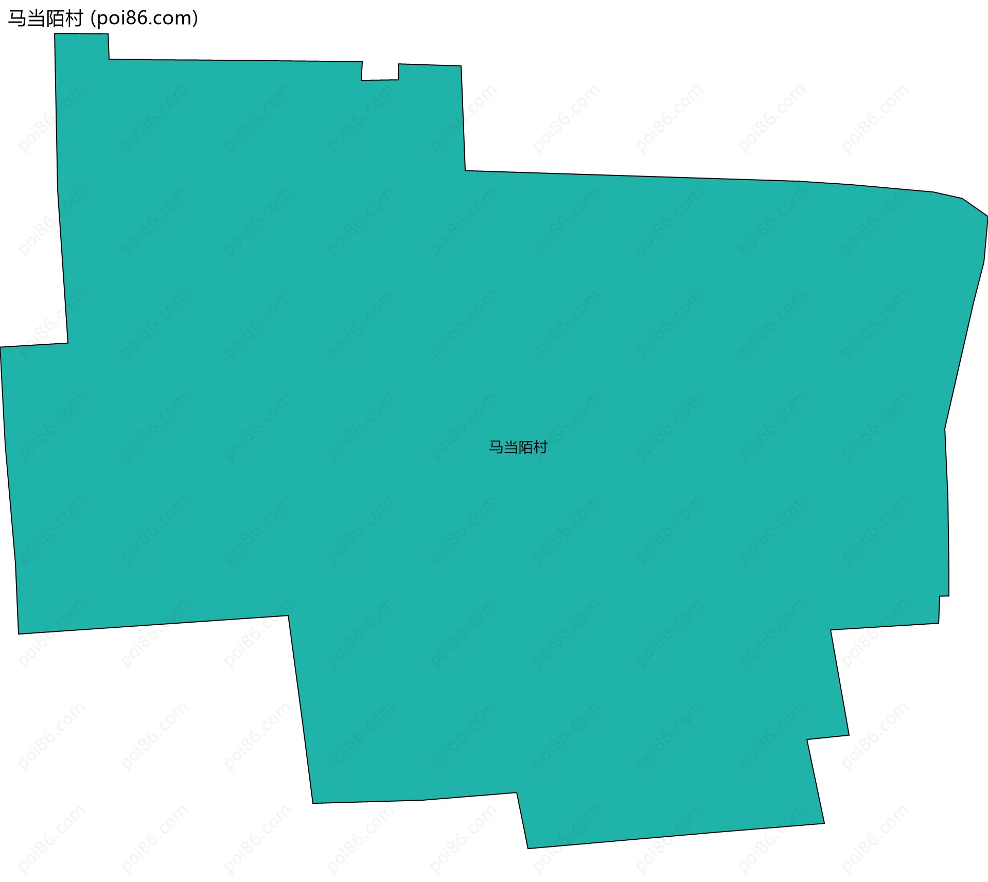 马当陌村边界地图