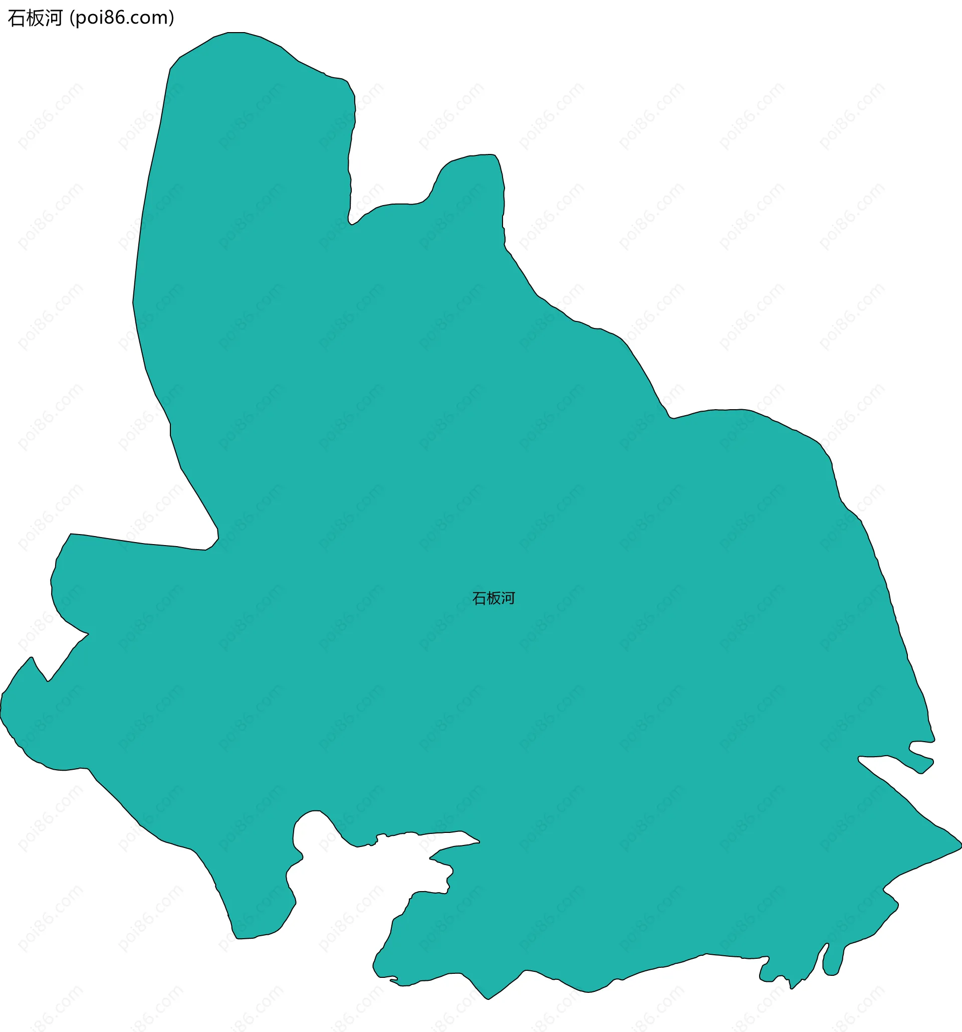 石板河边界地图
