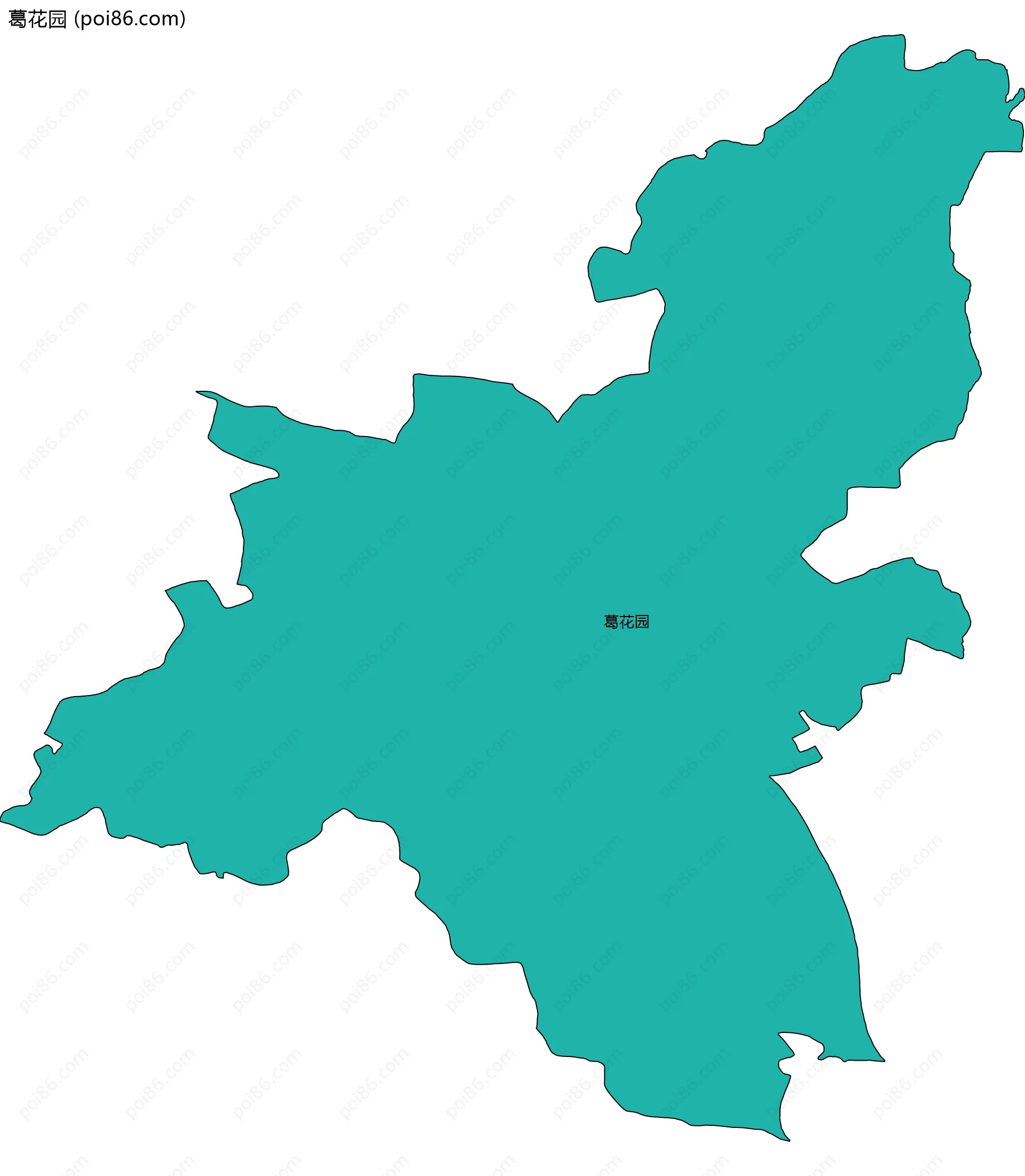 葛花园边界地图