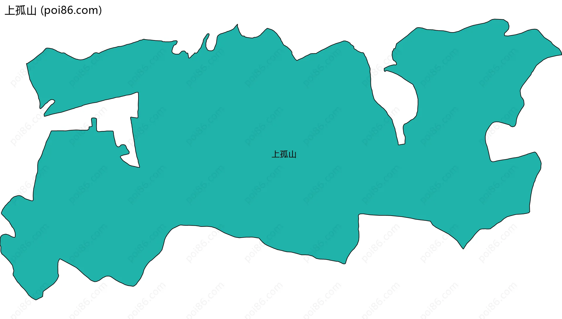 上孤山边界地图