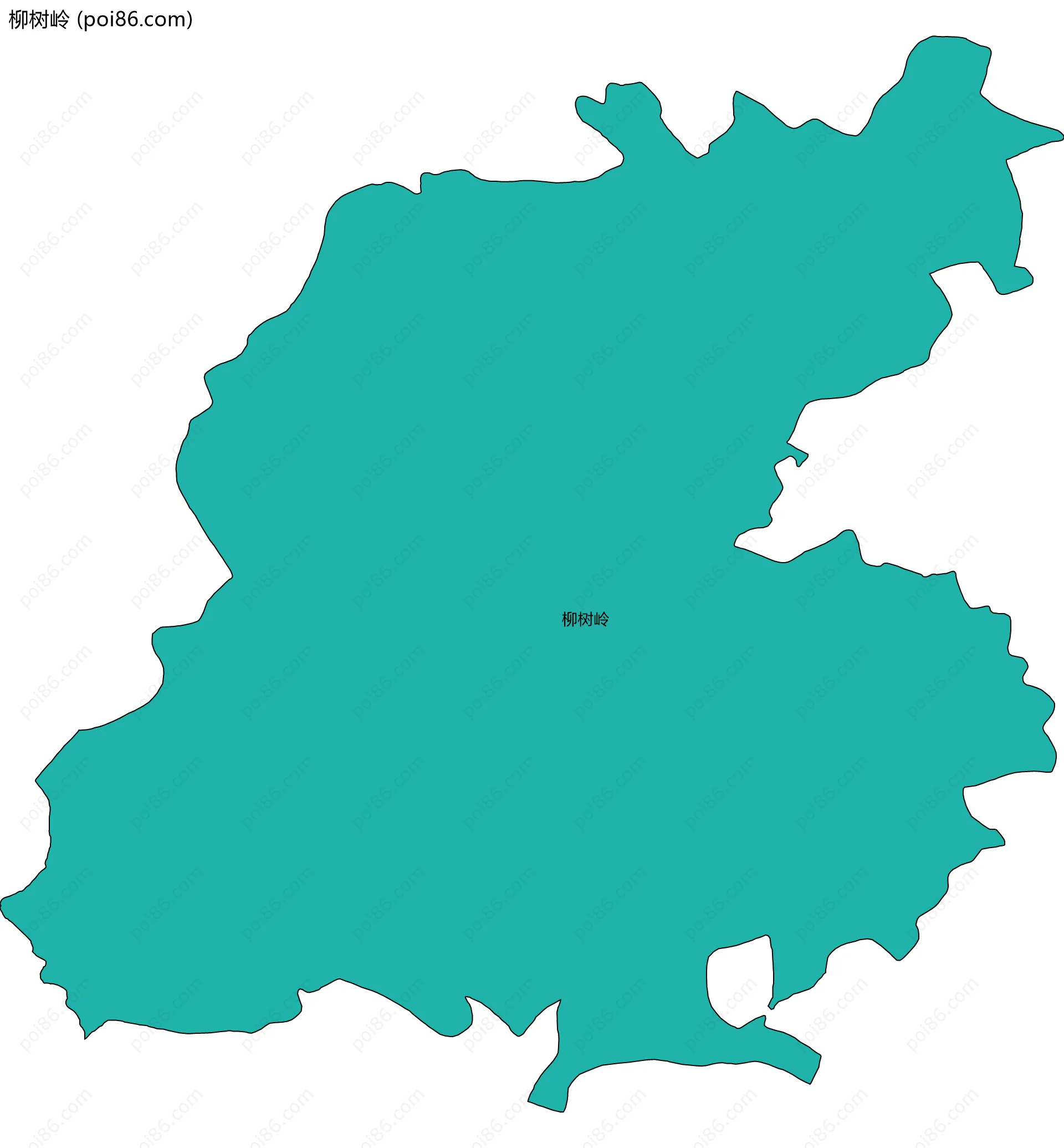 柳树岭边界地图