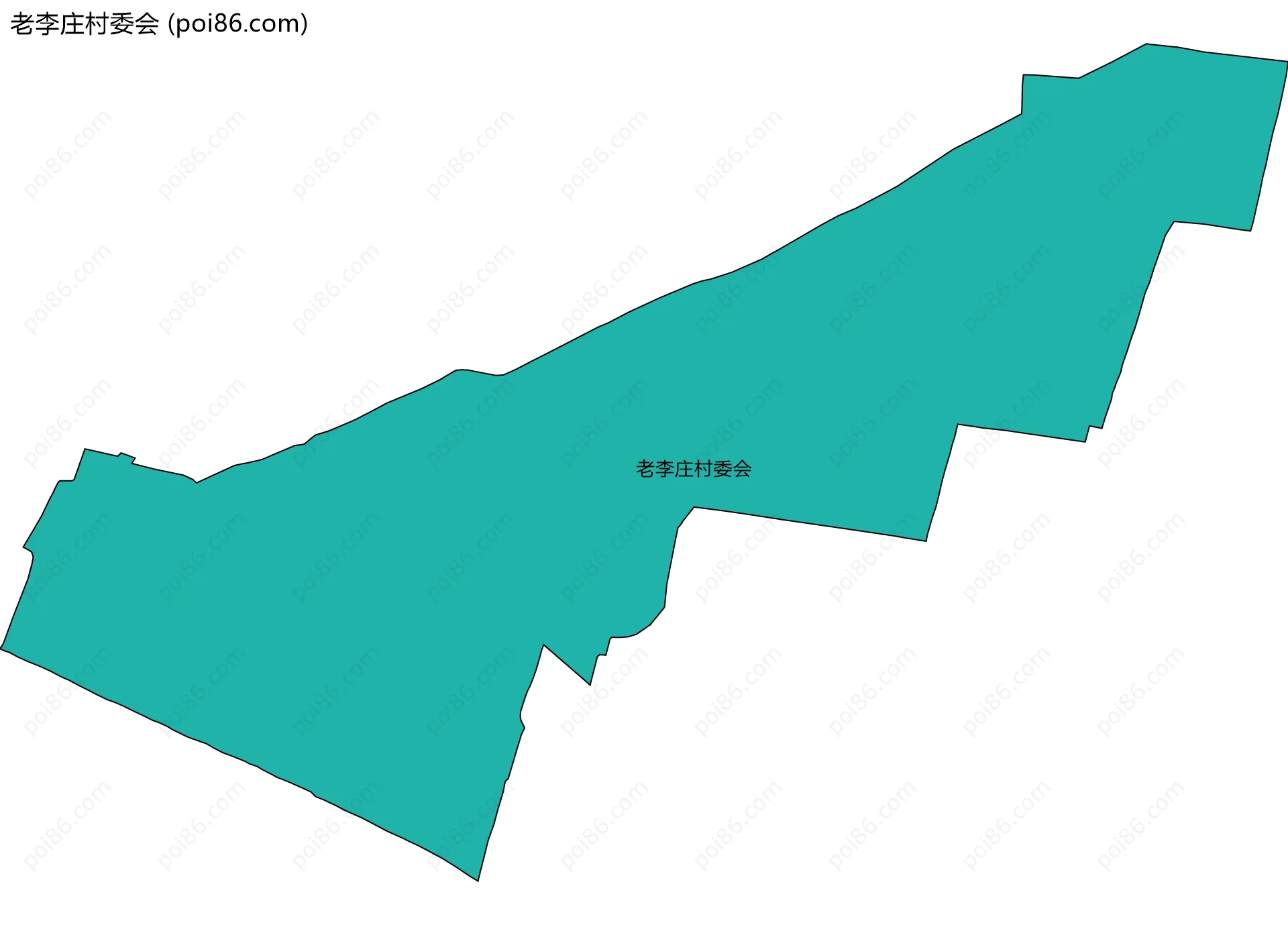老李庄村委会边界地图