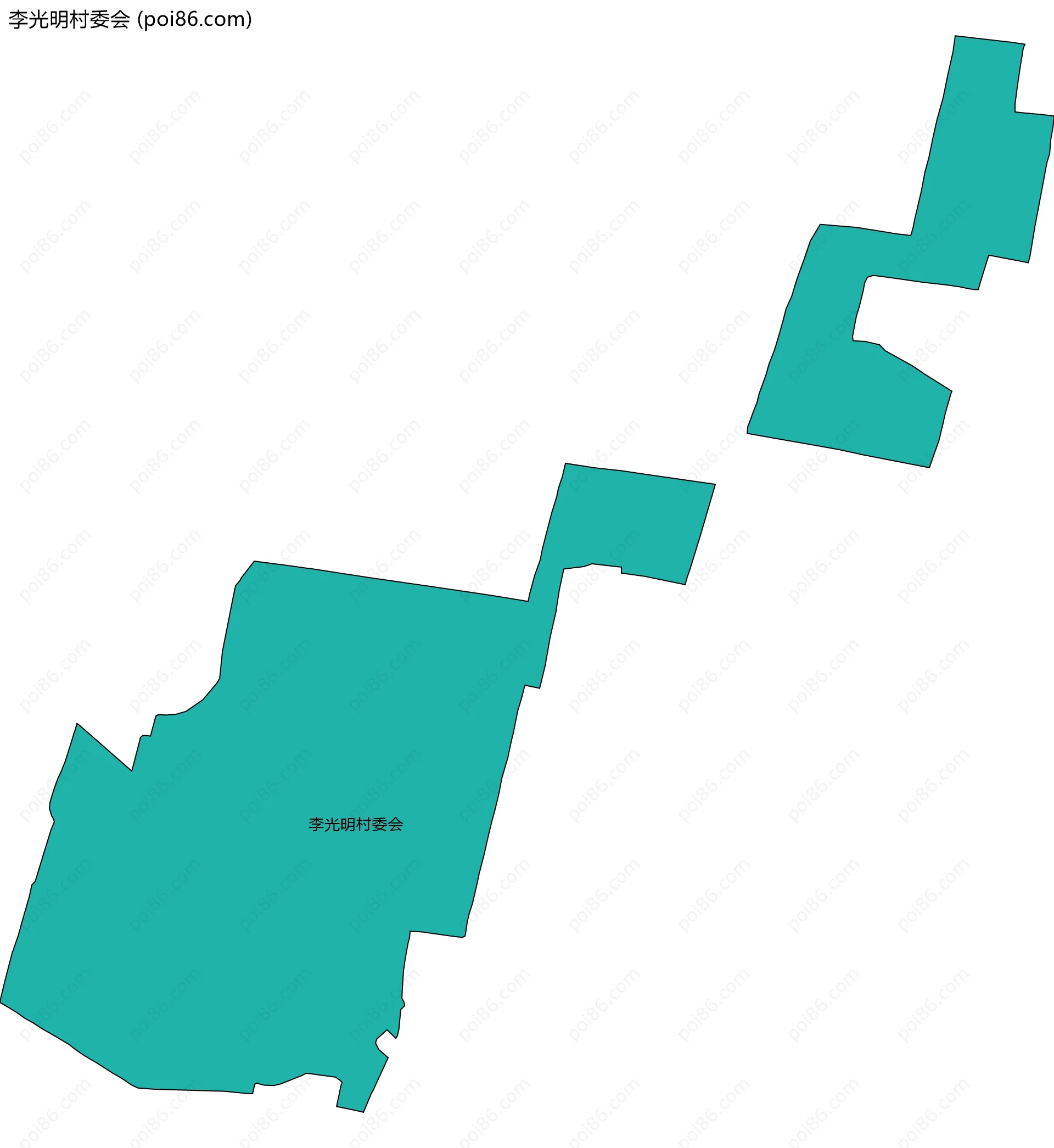 李光明村委会边界地图