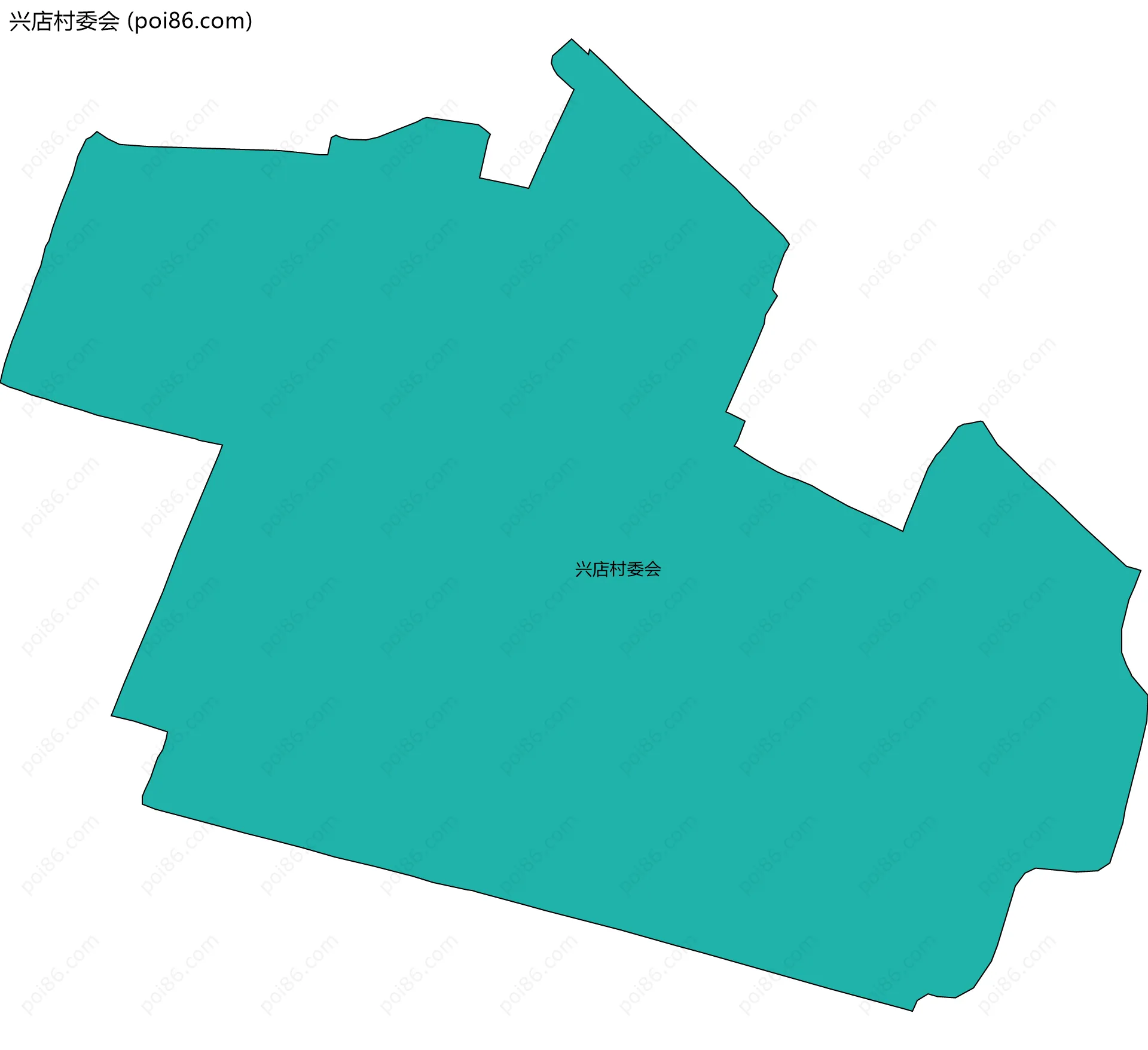 兴店村委会边界地图