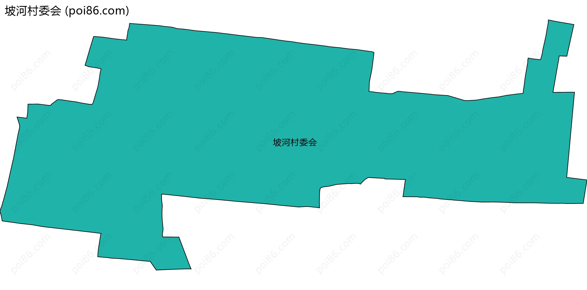 坡河村委会边界地图