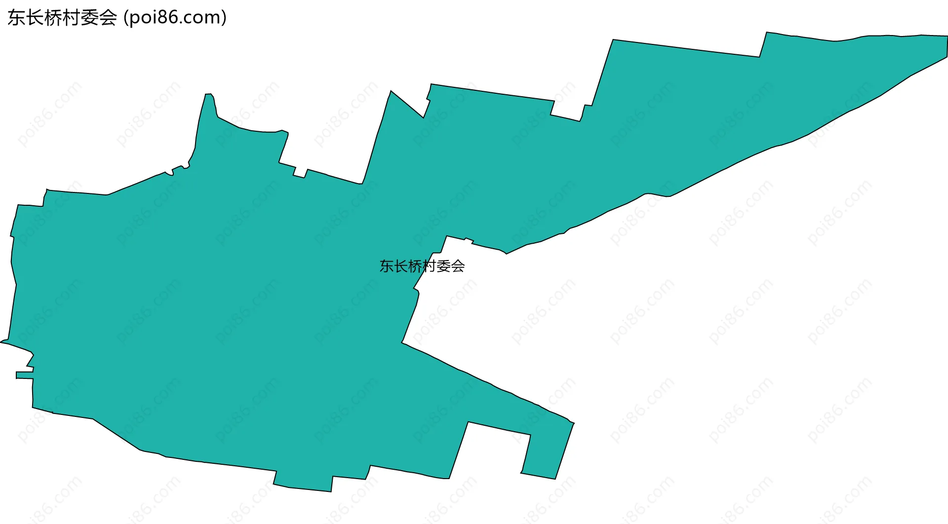 东长桥村委会边界地图