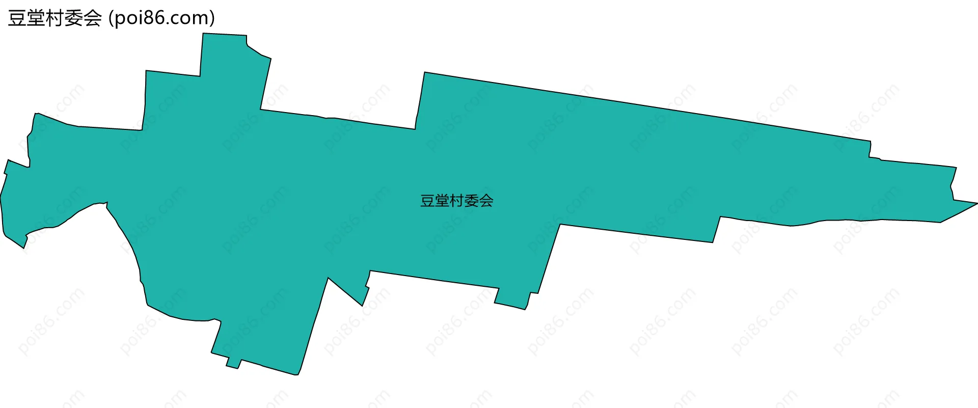 豆堂村委会边界地图