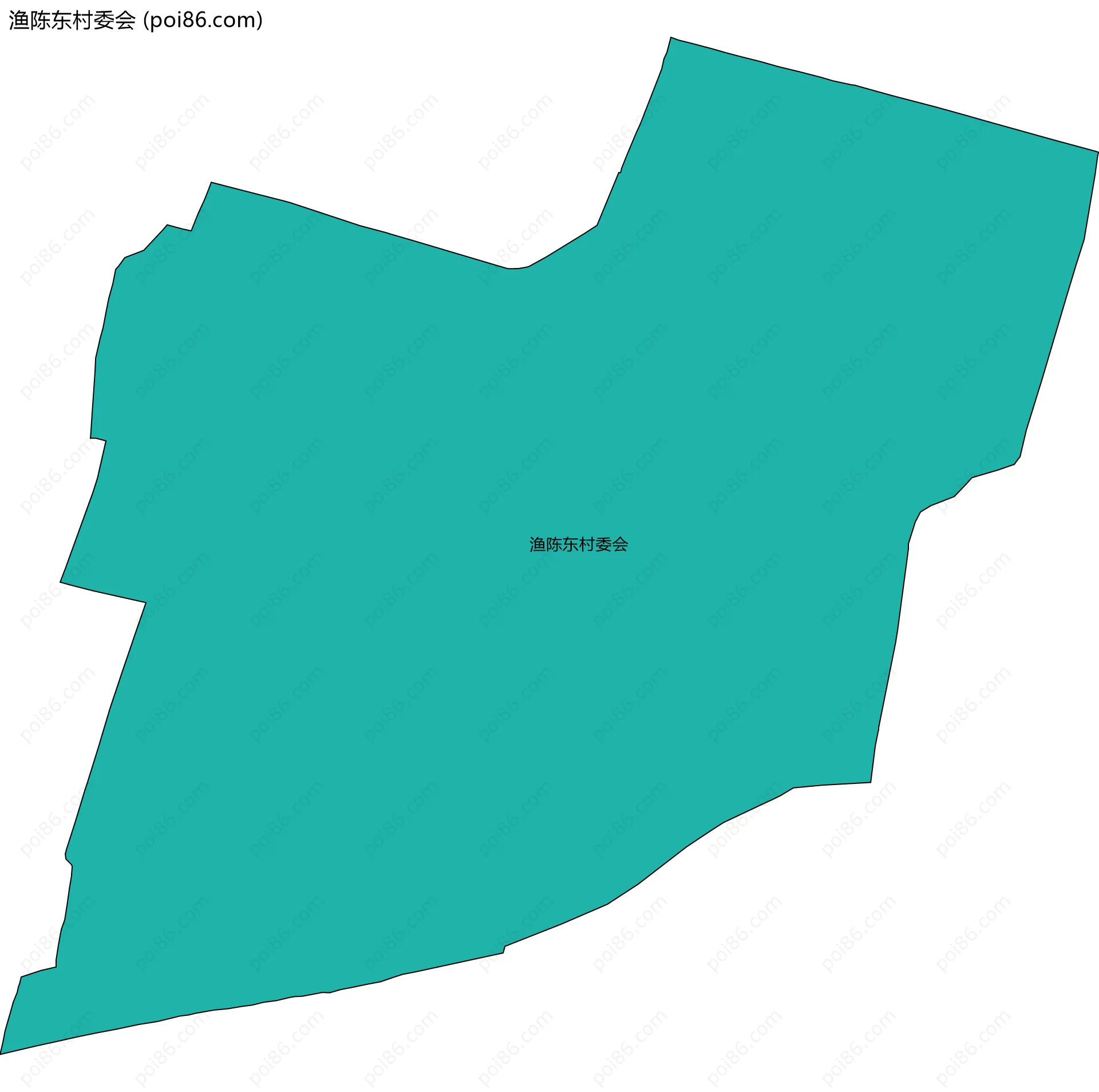 渔陈东村委会边界地图