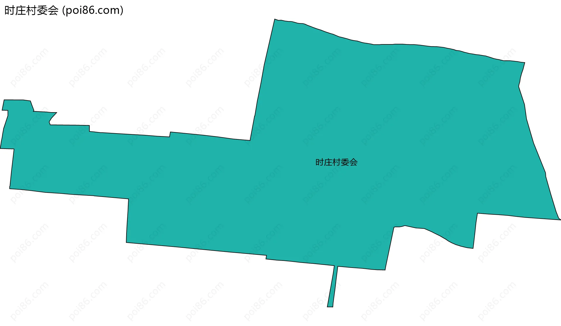 时庄村委会边界地图